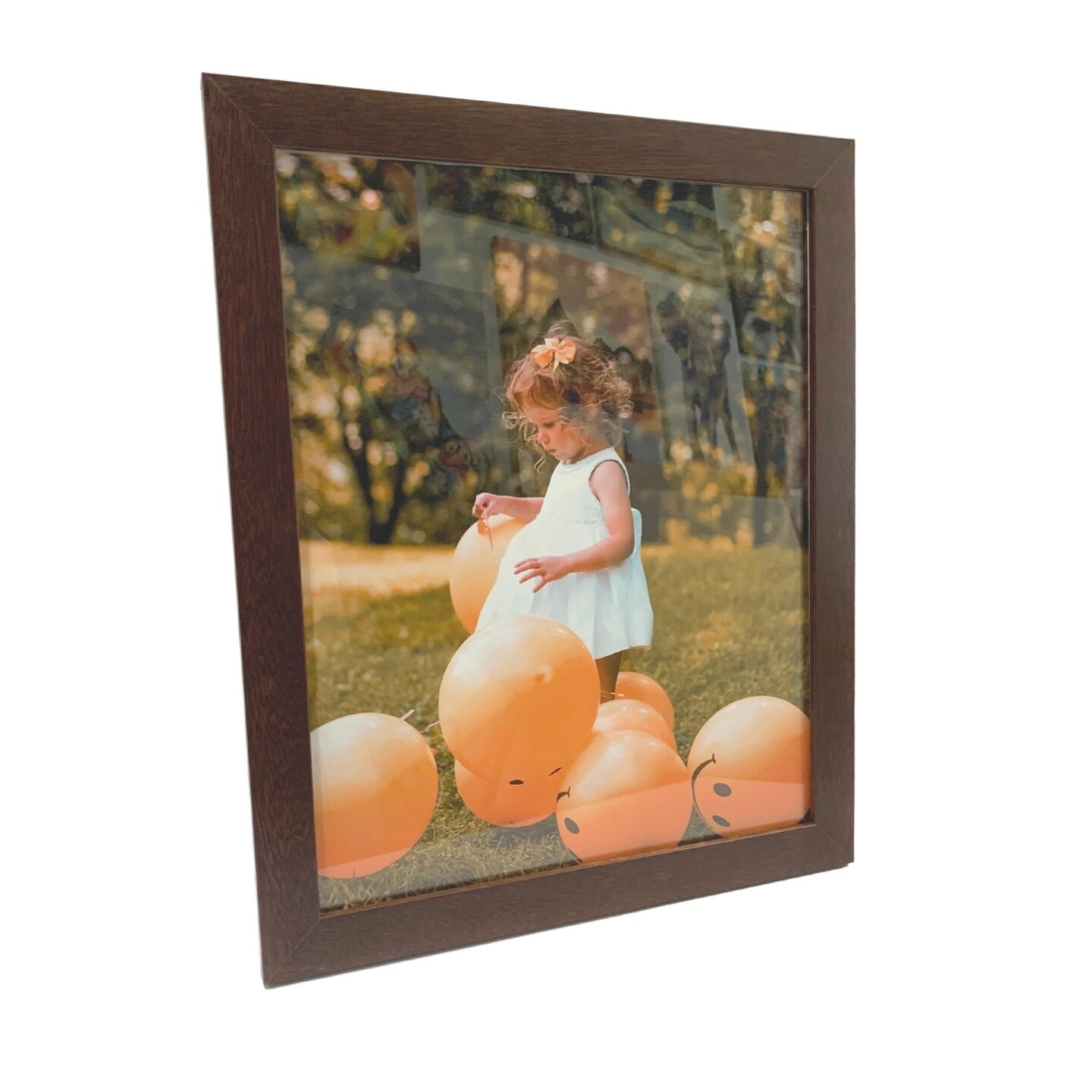Brown Walnut 18x18 Picture Frame | 18 x 18 Poster Frame | Dark Wooden Photo Frame