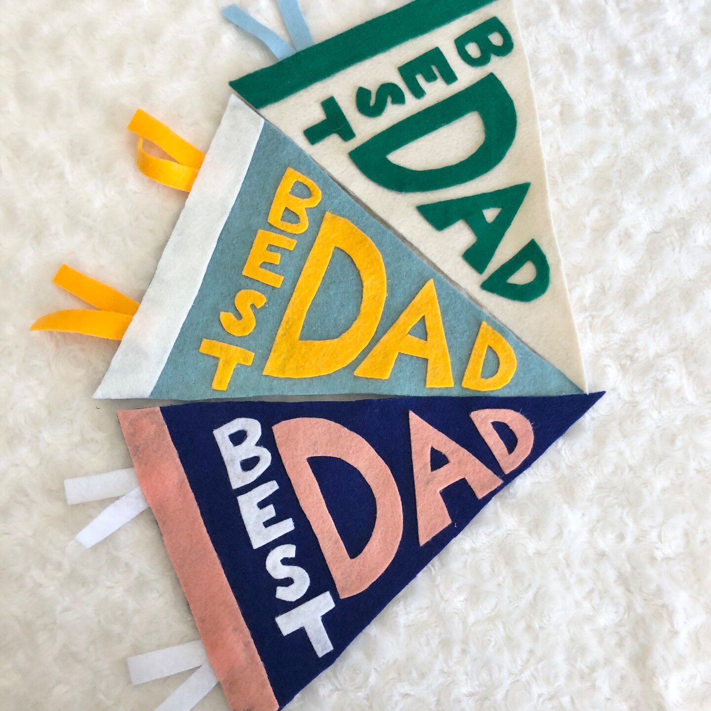 Fun Retro Best Dad Felt Pennants - The Perfect Gift for Dad! 394383180881641472