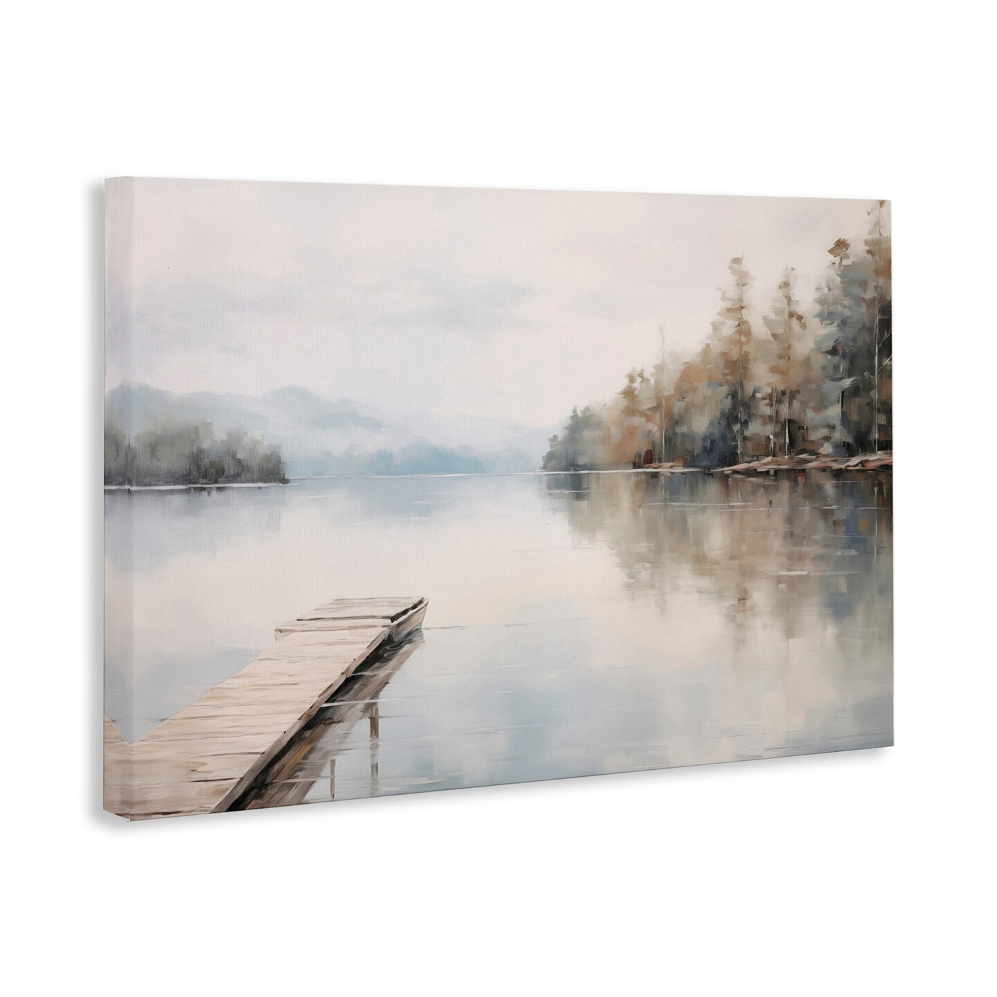 Stupell Industries Old Lake Dock View Canvas Wall Art Design by Arlington Prints