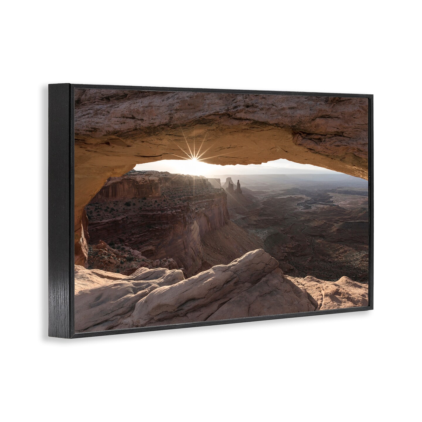 Stupell Industries Peeking Through Desert Arch Framed Giclee Wall Art Design by Danita Delimont