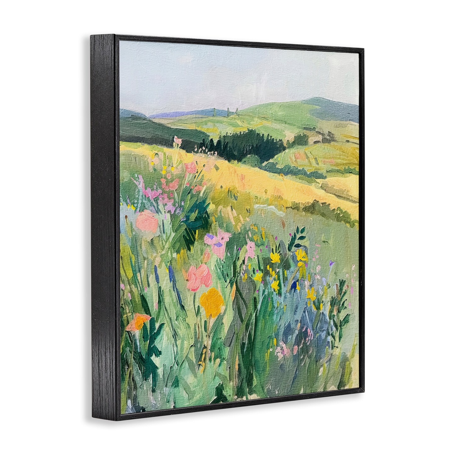 Stupell Industries Pastel Landscape Hills Framed Giclee Wall Art Design by RileyB