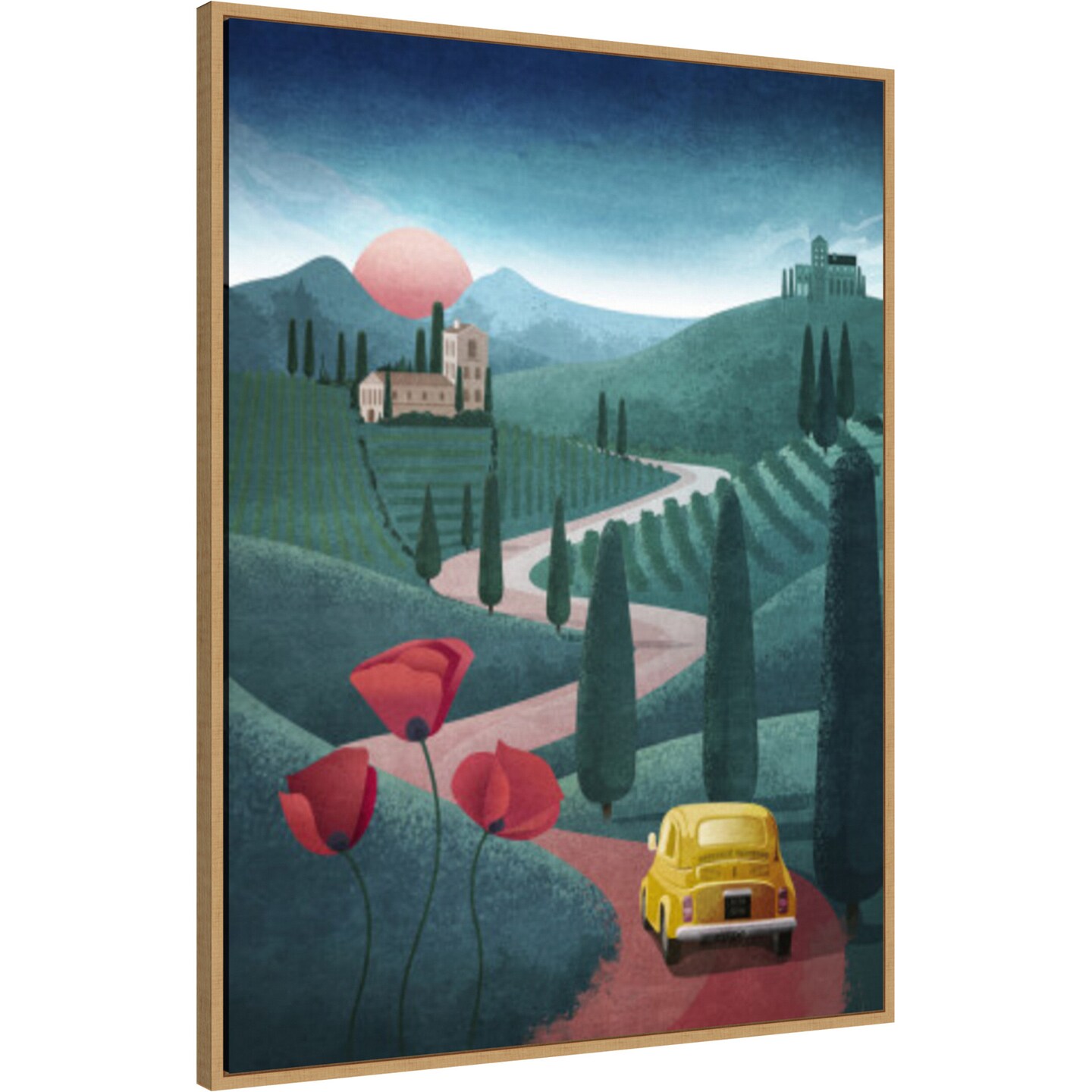Tuscany by Emel Tunaboylu Framed Canvas Wall Art