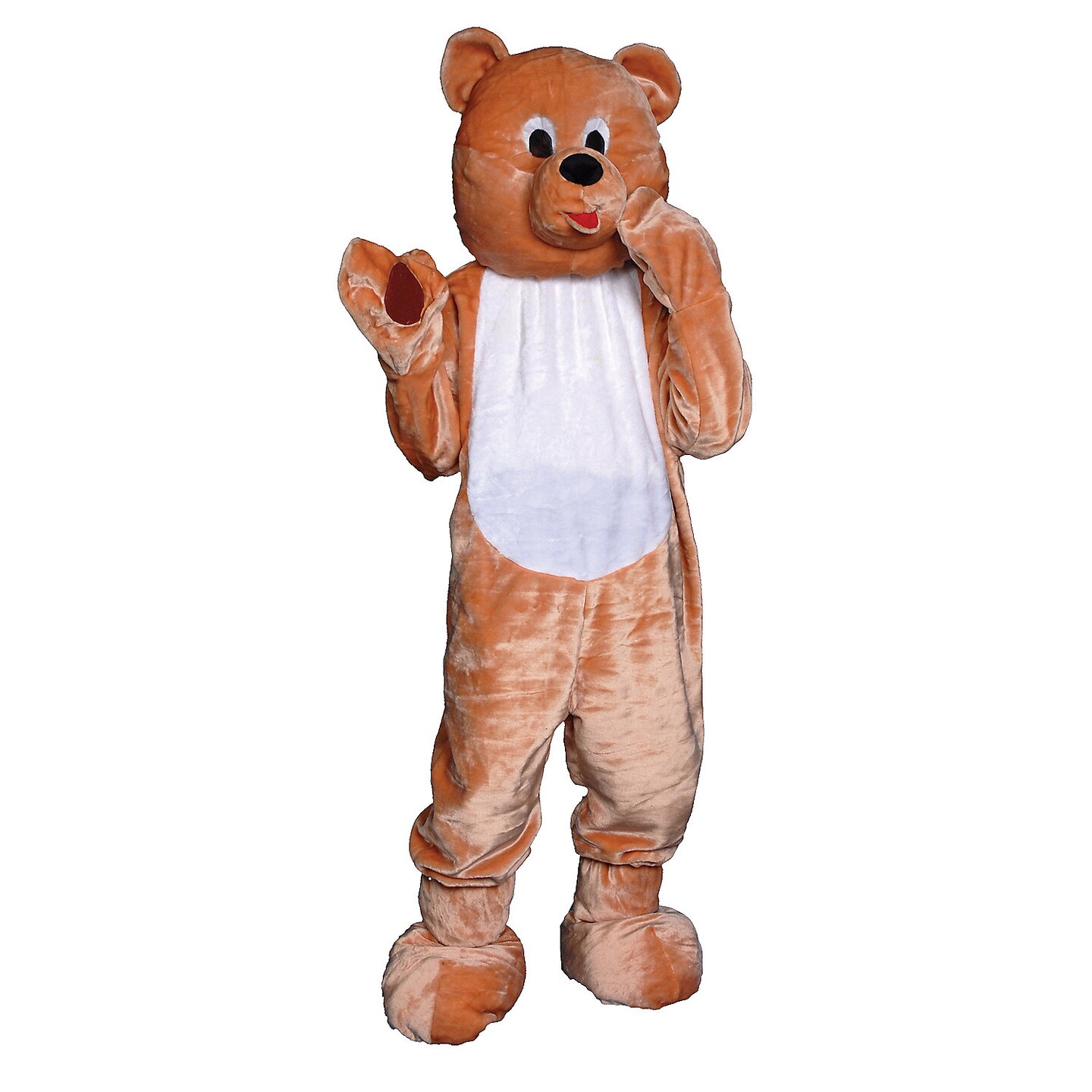 Teddybear Mascot Full Body Costume with Oversized Head and Mitts