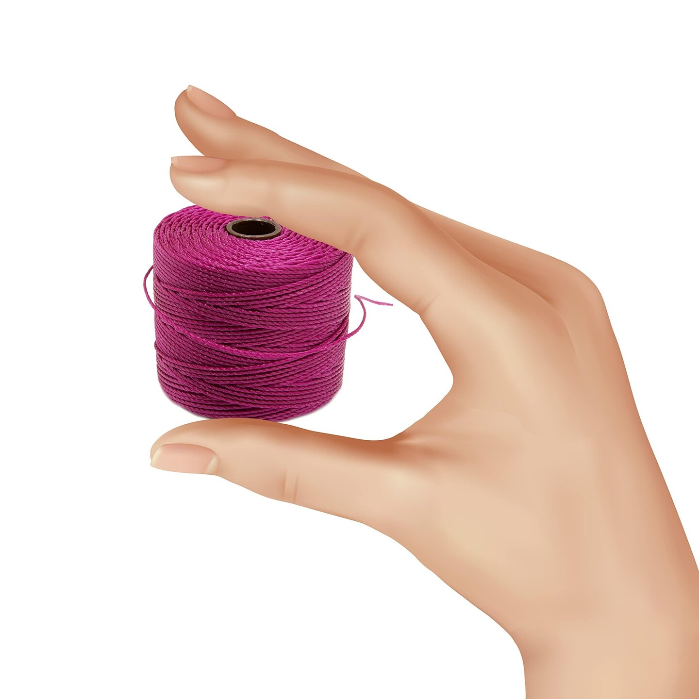 The Beadsmith S-Lon Bead Cord &#x2013; .5 mm Twisted Nylon Cord for Stringing