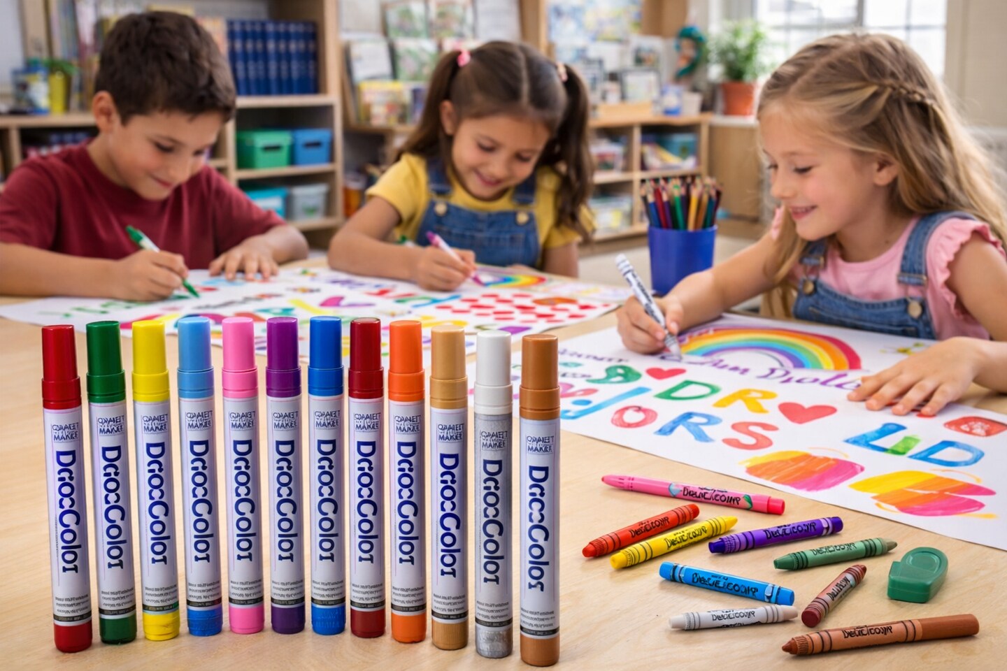 Deco Opaque Paint Markers – Broad Line Assorted Colors (Metallic & Bright Options)