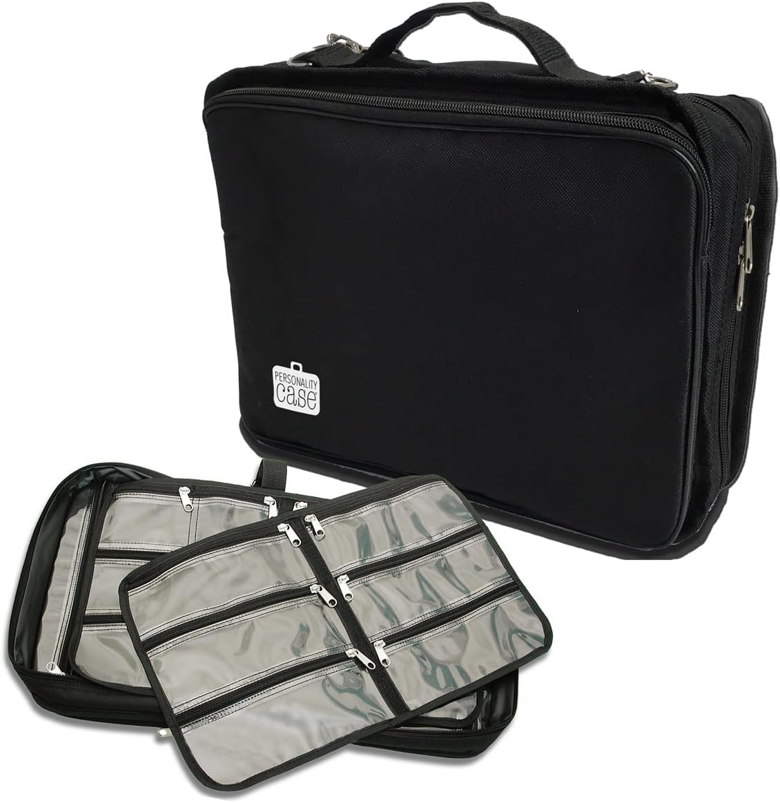 The Beadsmith Crafter’s Tote – Personality Case – 12 x 10 Inches, Carrying Case with Shoulder Strap, Removable Zippered Pocket Pages, Ideal Storage for Arts & Crafts, Travel, Toiletries and Makeup Visit the The Beadsmith Store