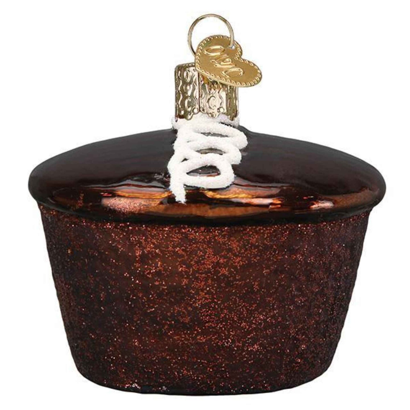 Old World Christmas 2.25 In Hostess&#x2122; Cupcake Tree Ornament , Chocolate Frosted