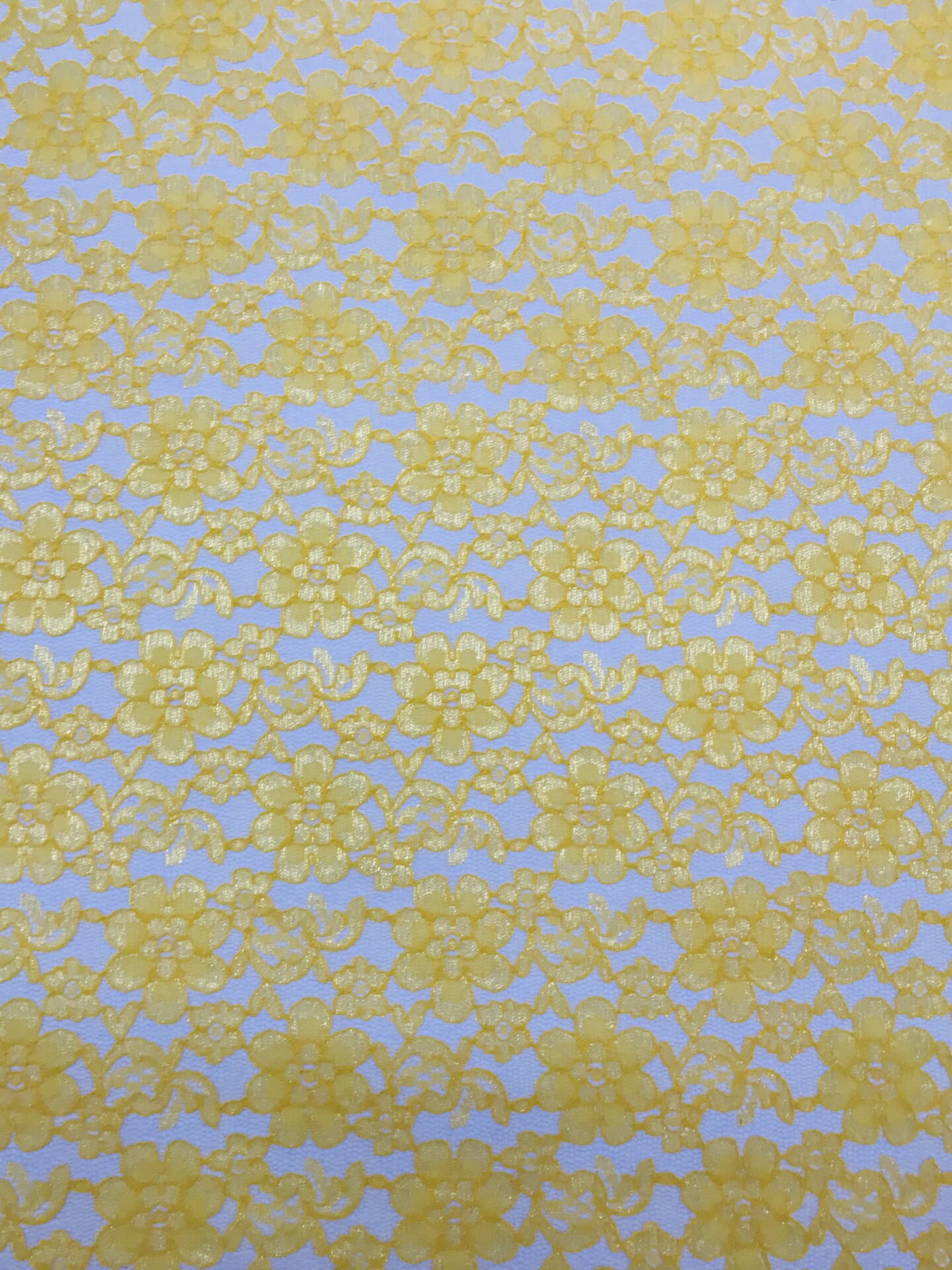 1 Yard Yellow Rachelle Lace Fabric For Table Runners Curtains Overlays Crafts Decor 58″-60″ Wide