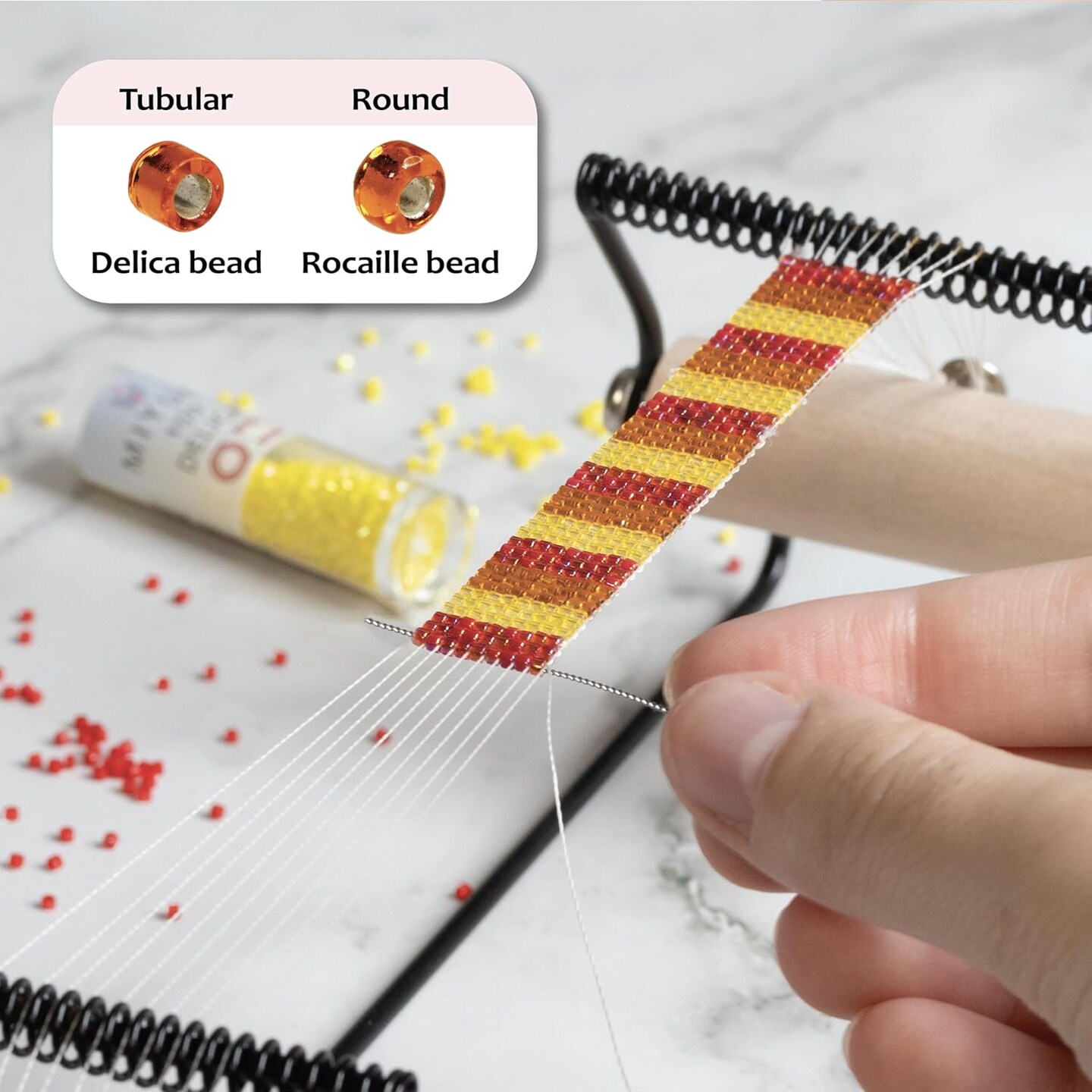 Miyuki Delica Seed Beads – Size 11/0 (1.6 mm), DB0208, Opaque Tan, 7.2 g, Approx. 1440 Beads, Made in Japan