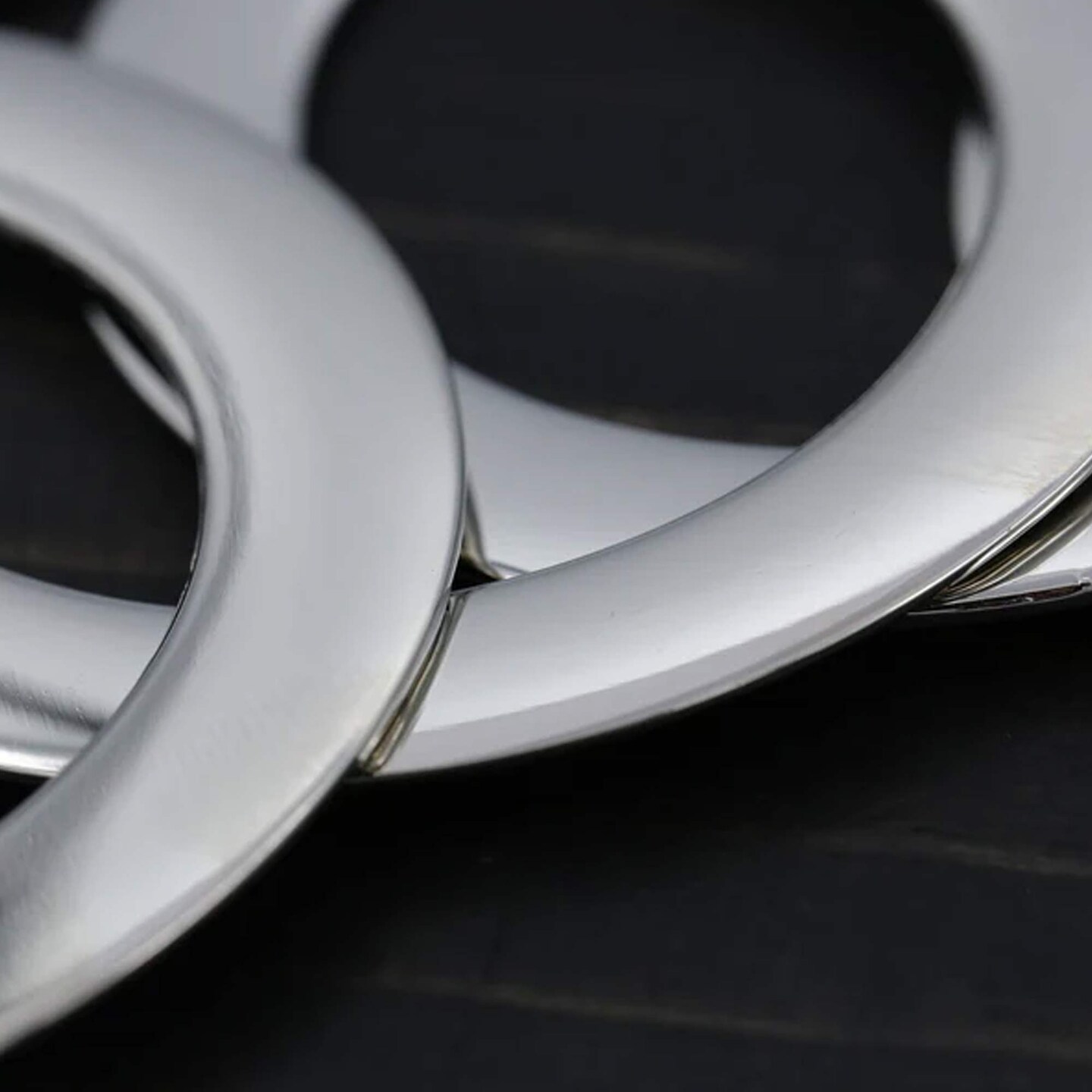 4 Pieces 2 Inch Flat Silver O Rings Durable Purse Rings for Accessories