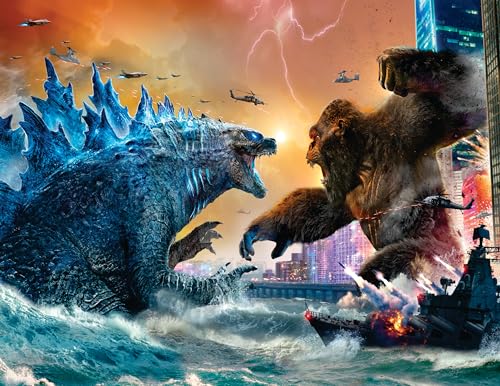 Godzilla and Kong in Water Edible Icing Sheets- Assorted Image Cake Toppers-Frosting Sheets- Cookies- Cupcake Toppers for 1/4 Sheet Cake or Larger