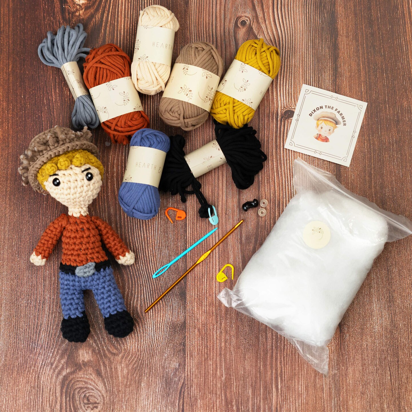 Hearth &#x26; Harbor Amigurumi Crochet Kit for Beginners