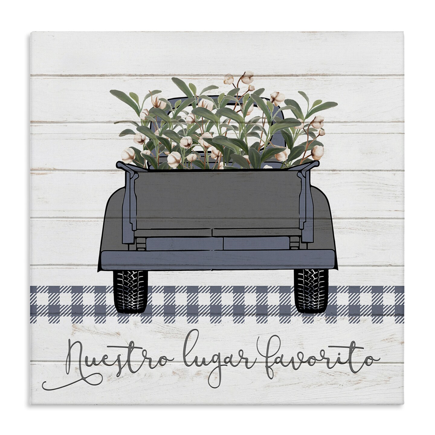 Stupell Industries Nuestro Lugar Favorito con Camión Canvas Wall Art