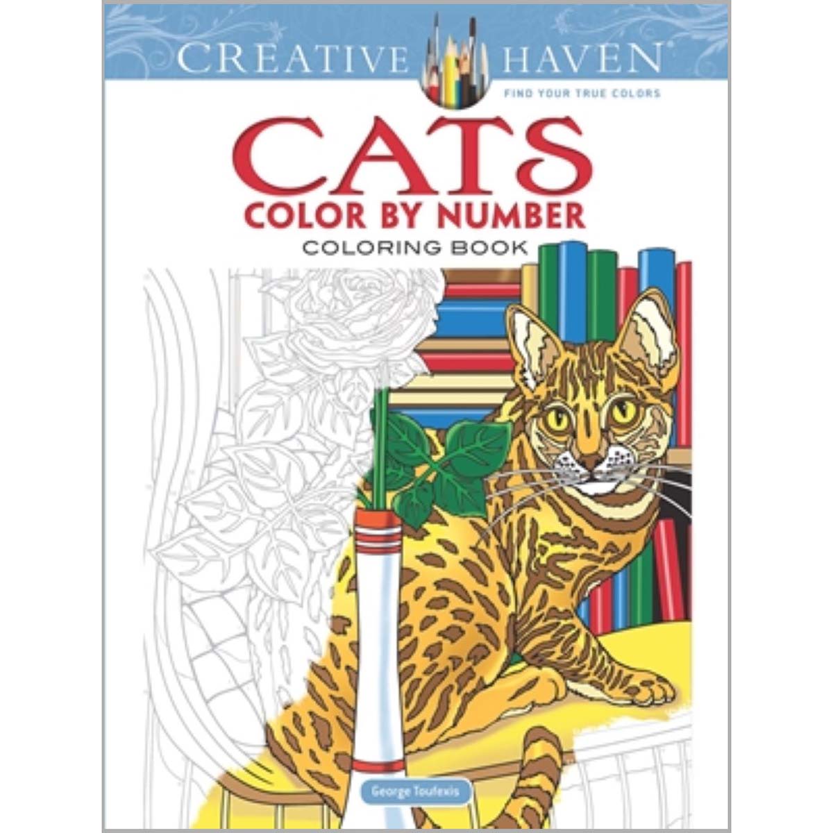 Dover  Cats Color by Number Coloring Book