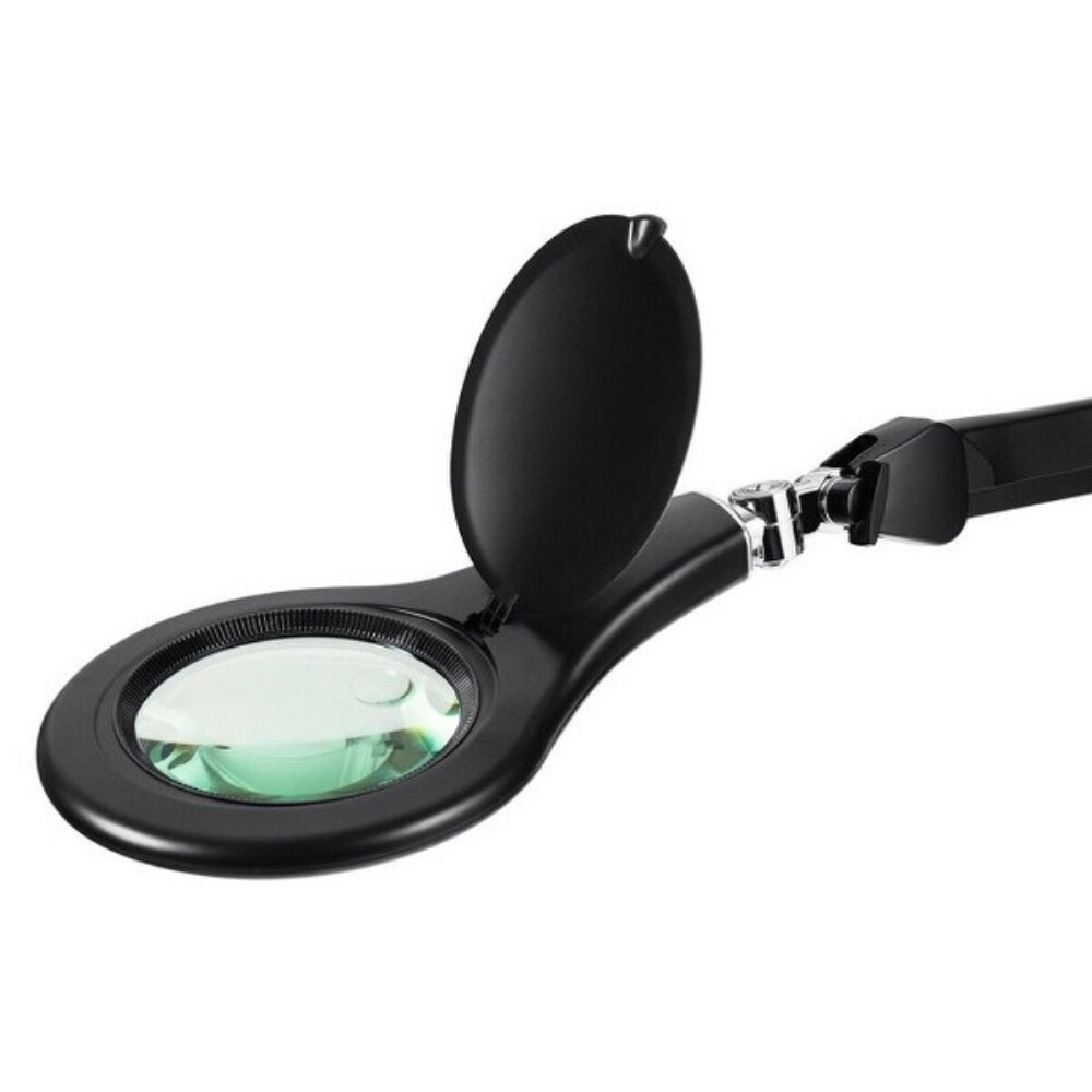 LED Magnifying Glass Desk Lamp with Swivel Arm Suitable for Tabletop