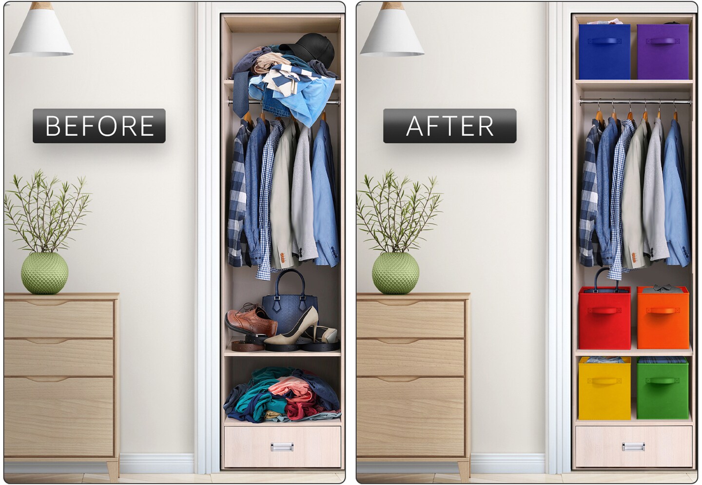 Sorbus 12 Pack Storage Bins - 11" Sturdy Collapsible Fabric Storage Cubes with Handle