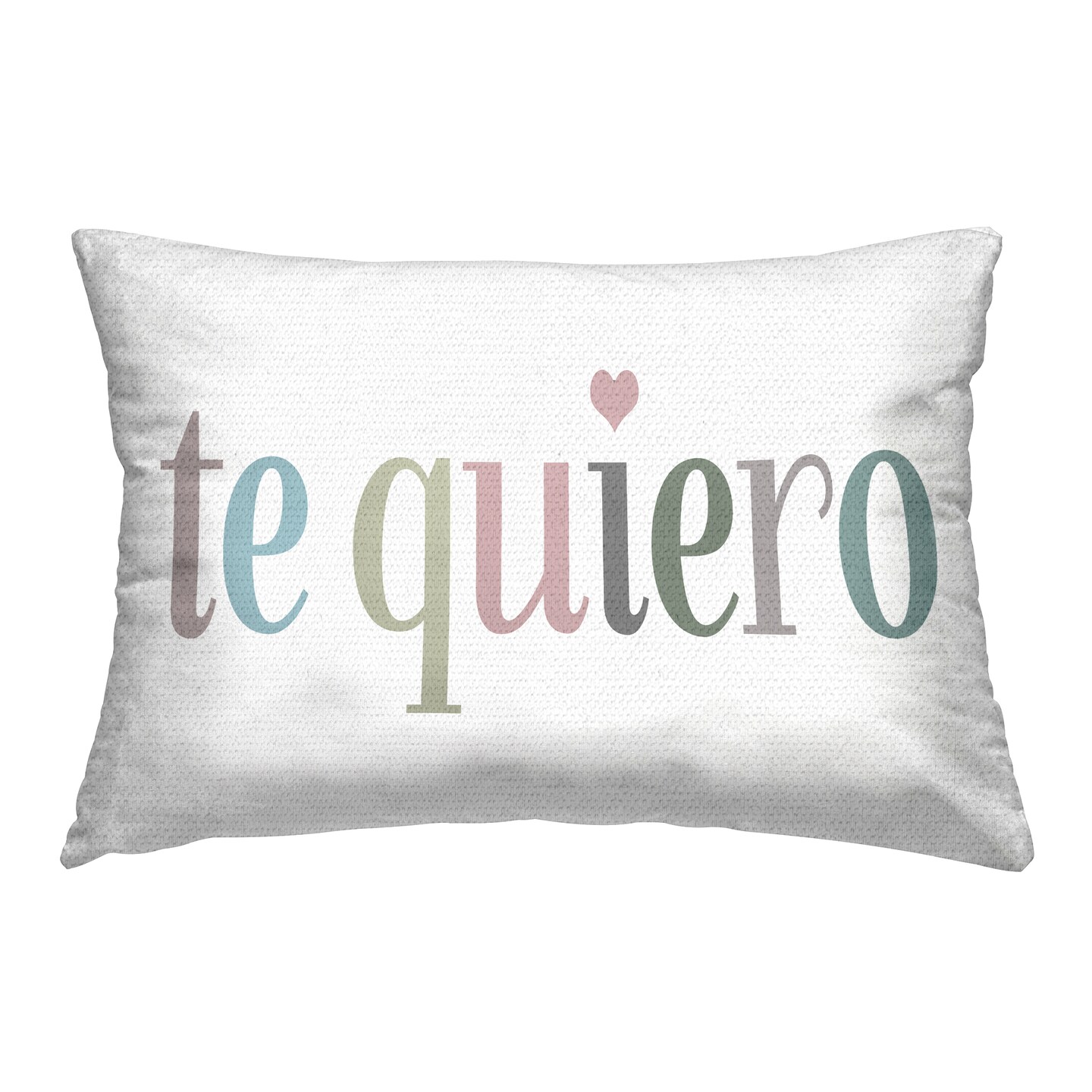 Stupell Industries Te Quiero Pastel Outdoor Printed Pillow