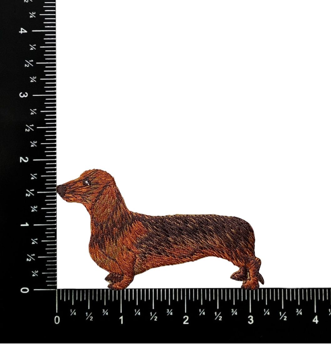 Dachshund, Weiner Sausage Dog, Embroidered, Iron on Patch
