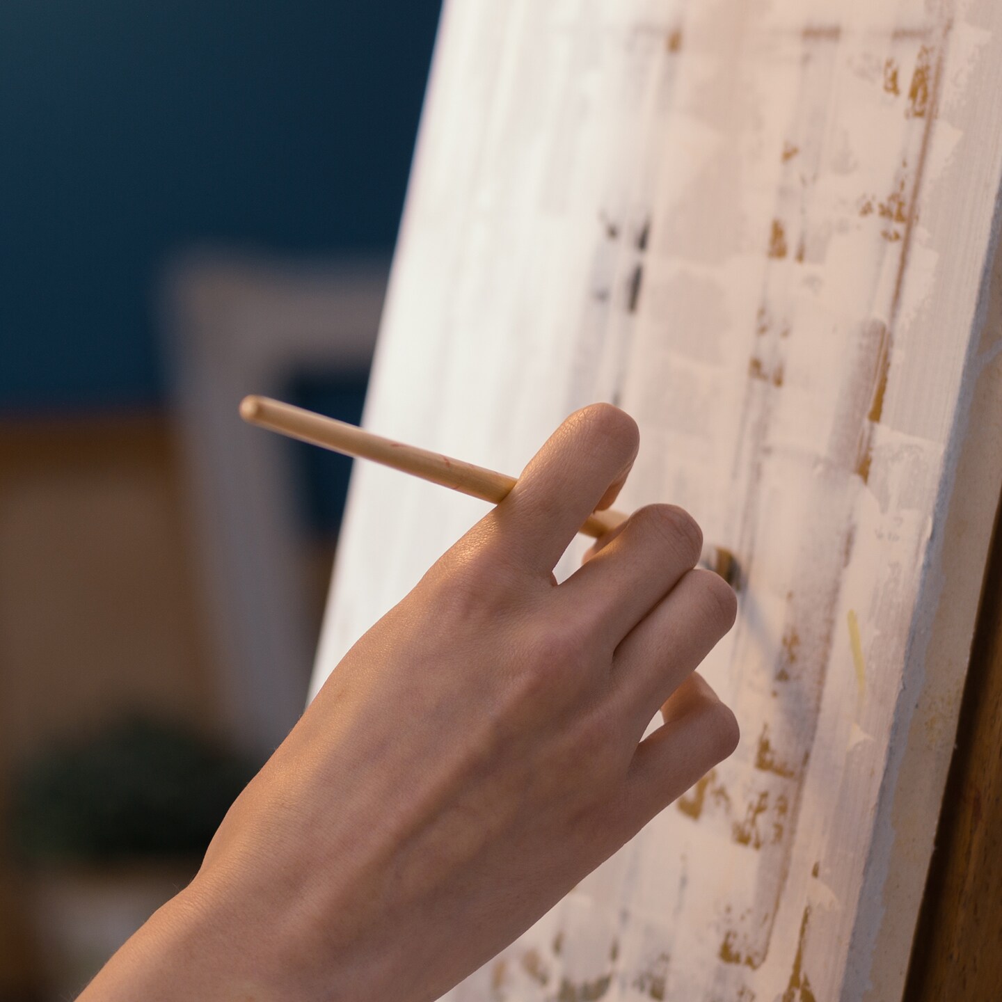 Angels Craft Wrapped Canvas & Wooden Easel Set – Art Painting Duo Kit for Artists & Beginners