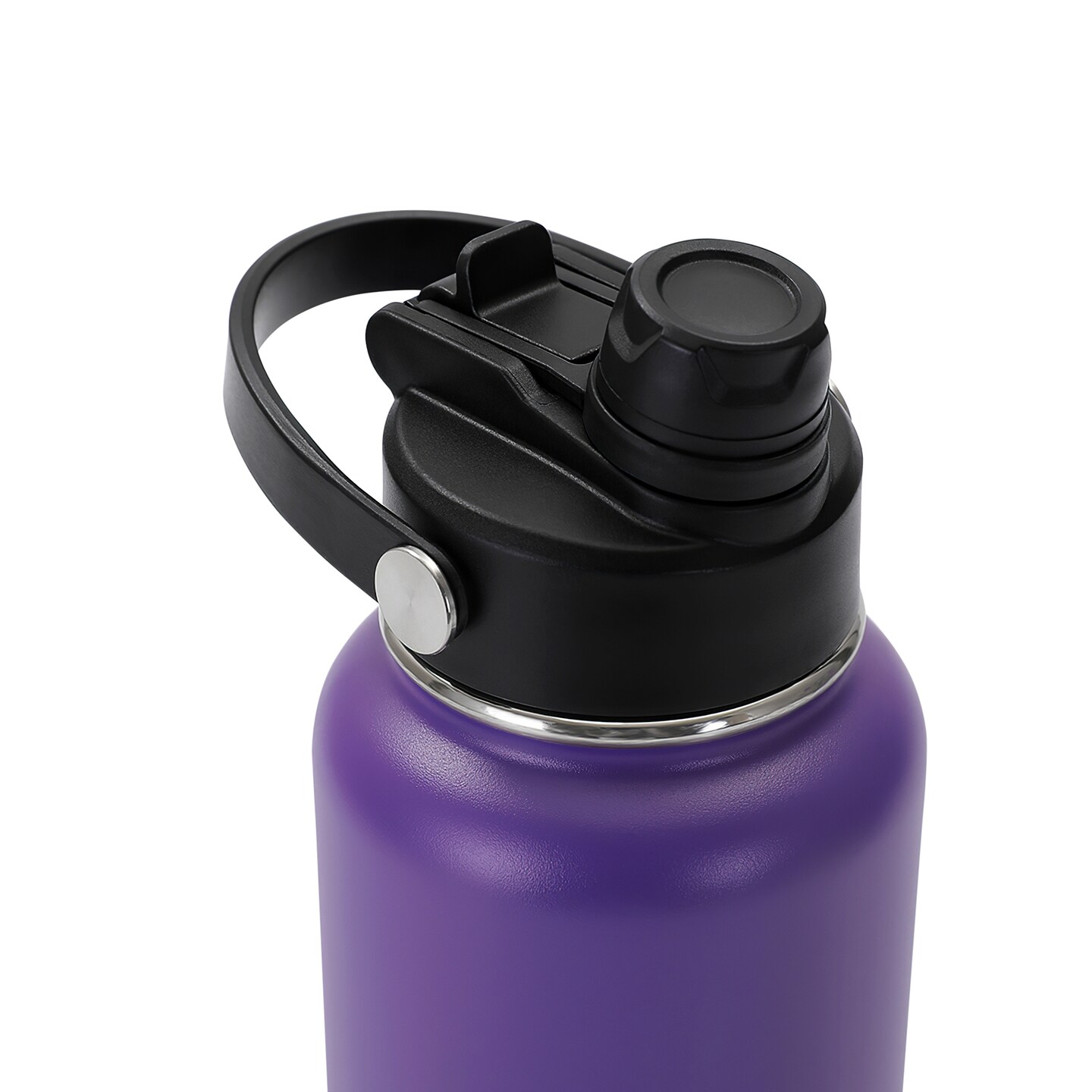 Makerflo 32 oz Hydro Powder Coated Water Bottle with 2-in-1 Lid | Craft-Ready for DIY Gifts & Personalization (Laser Engravable, UV DTF, Epoxy, Vinyl) - Not for sublimation and DTF