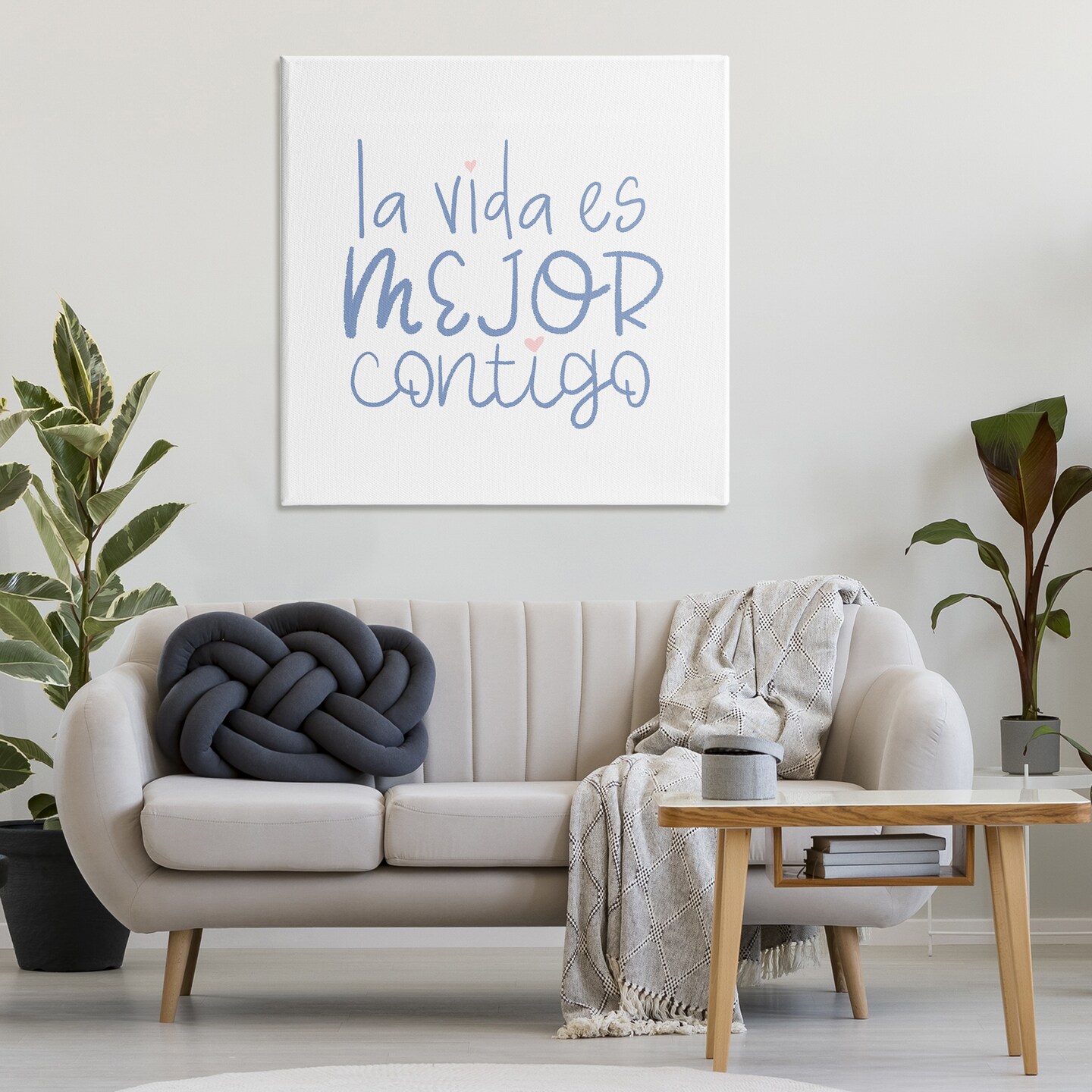 Stupell Industries La Vida Es Mejor Contigo Canvas Wall Art