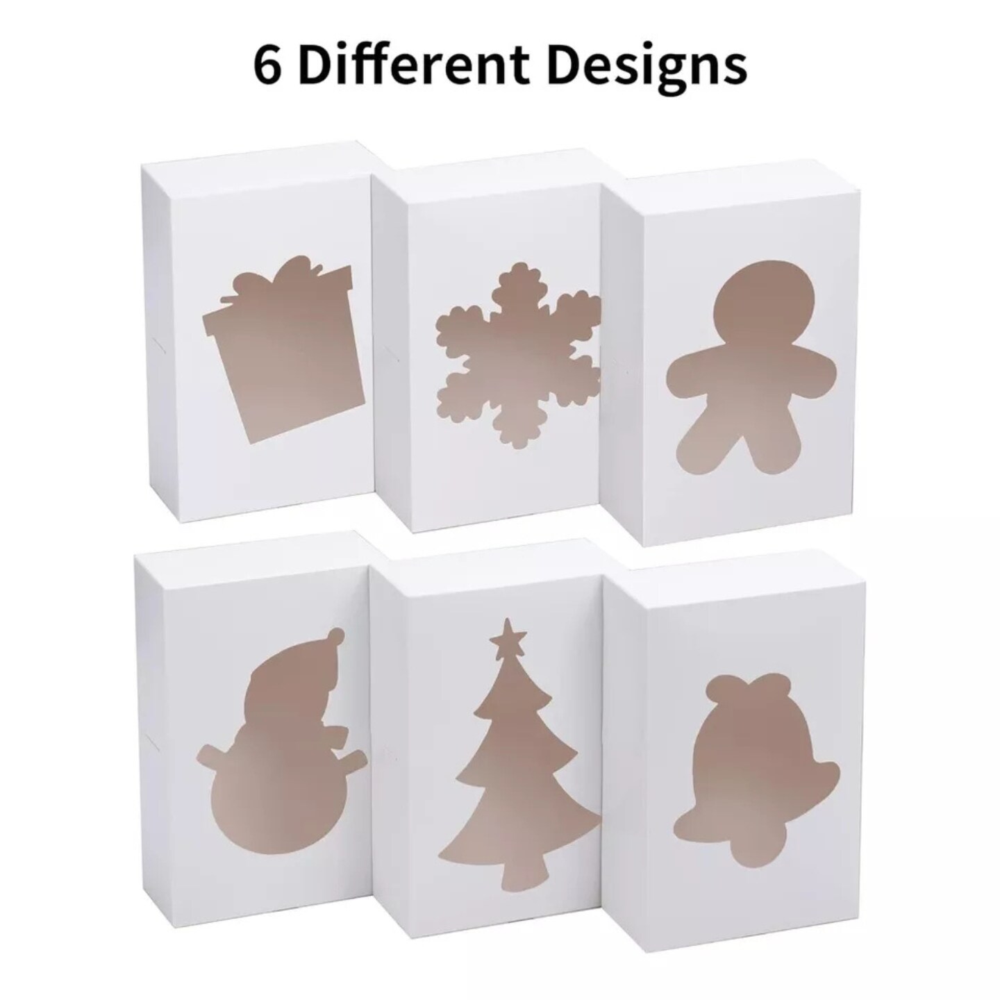 Kitcheniva 24 Pcs Plain White Treat Christmas Cookie Boxes Gift