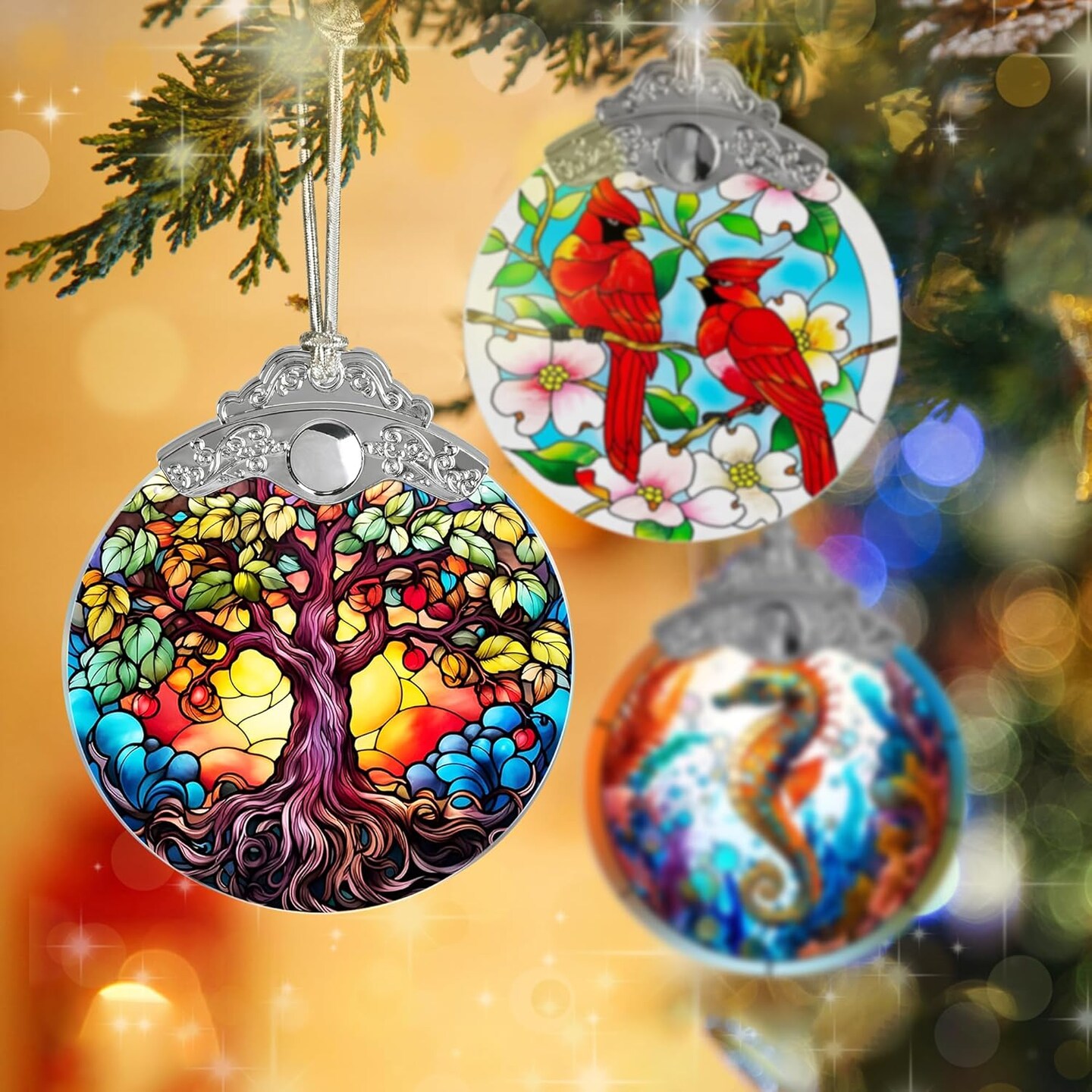 Tree of Life Ornament - Jocidea Tree of Life Christmas Ornament - Tree of Life Decor Gift - Holiday Keepsake - Stocking Stuffer - Tree of Life Gifts