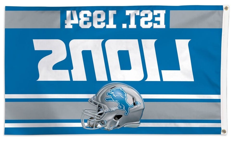 Detroit Lions Flag 3x5 Est 1934