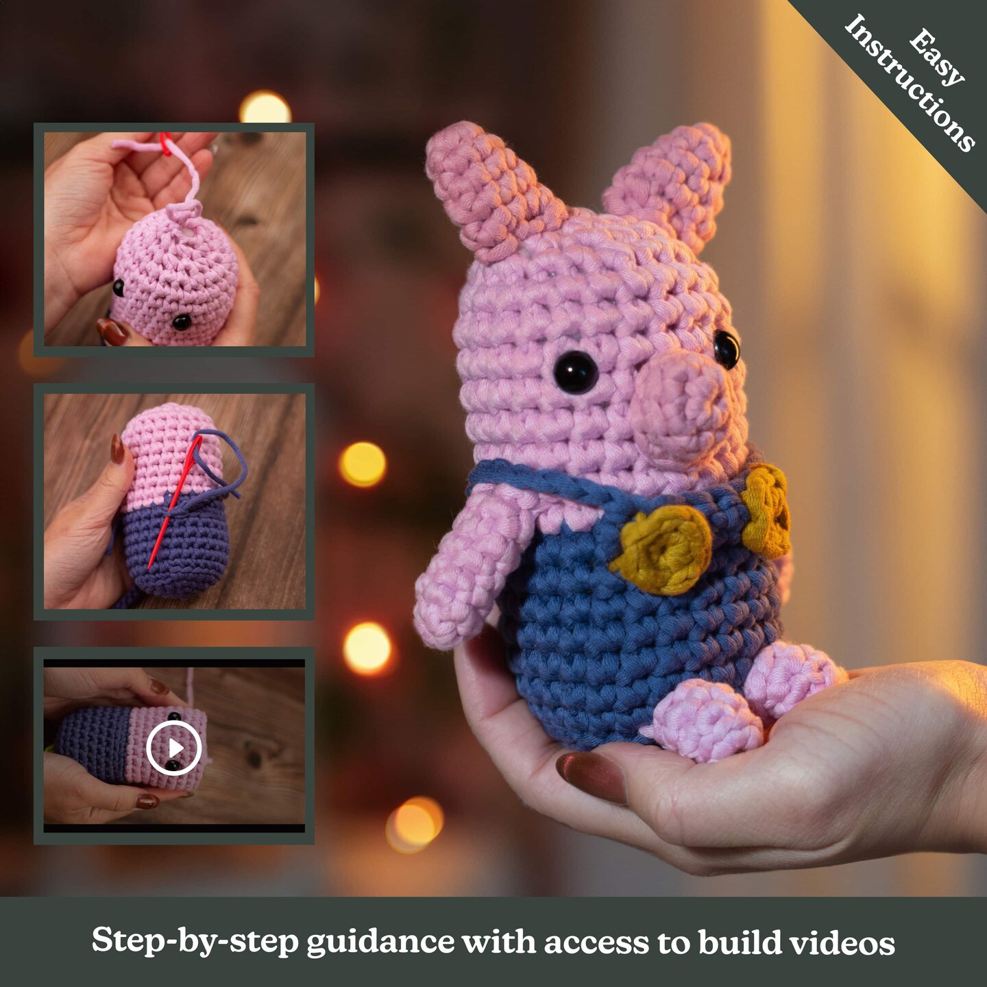 Hearth &#x26; Harbor Amigurumi Crochet Kit for Beginners