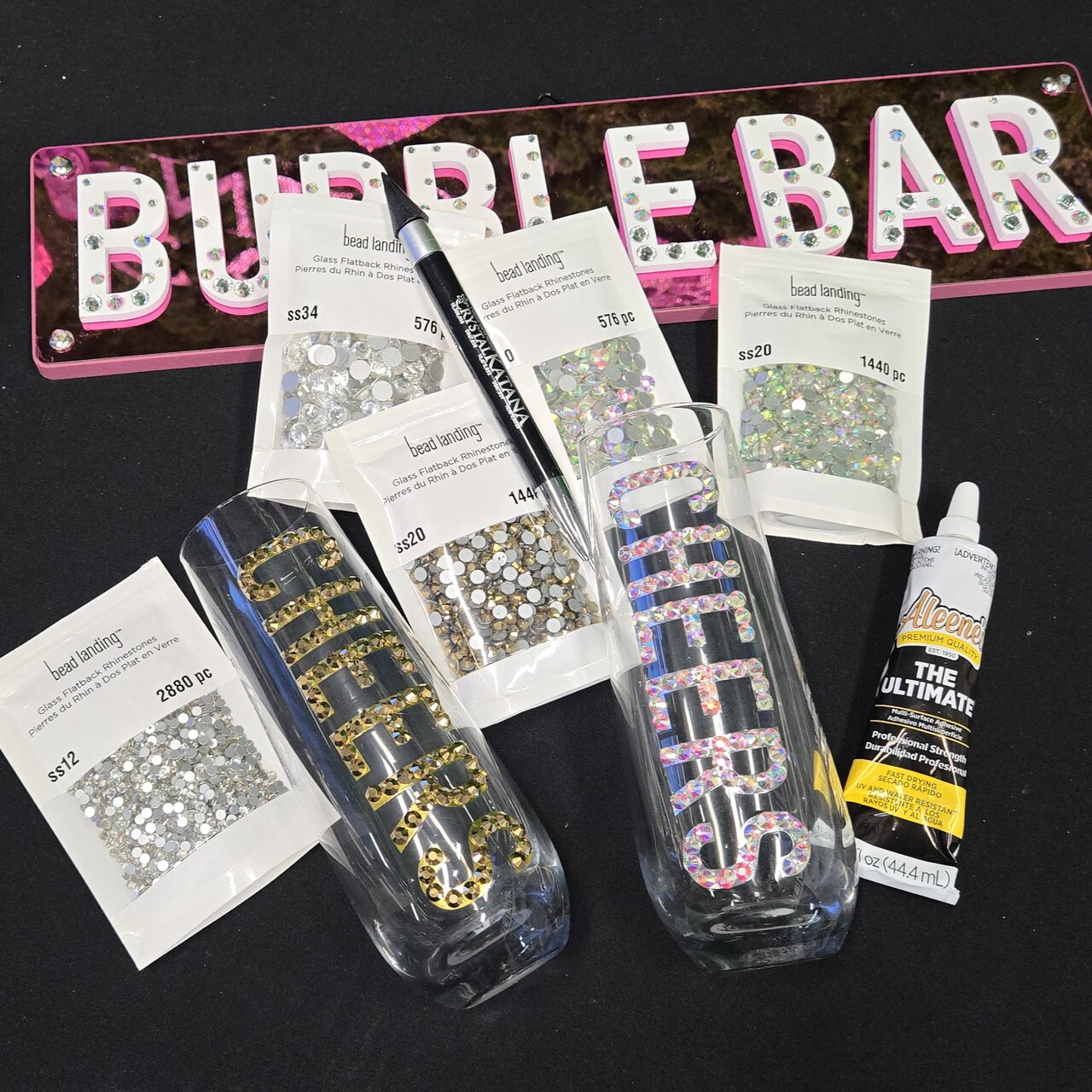 Blinged Stemware Workshop with the Crystal Ninja