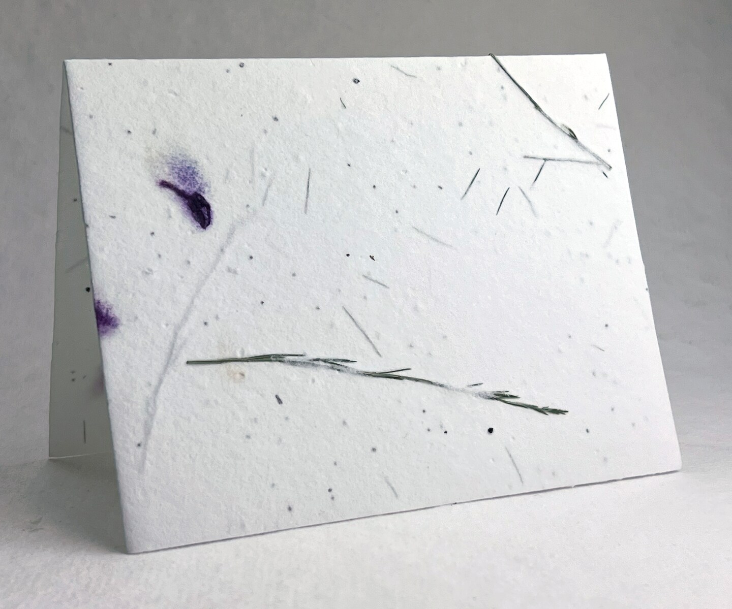 Wildflower Seed Paper A2 Folding Card - Cotton Paper Embedded with Petals Seeds - 4.25" x 5.5" - Set of 8 - With Envelopes and Guides - image10