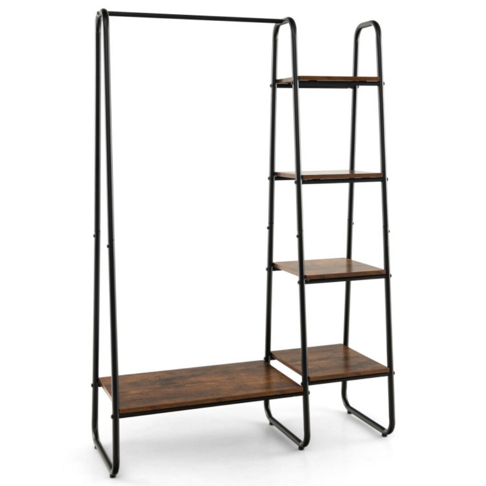 Clothes Rack Free Standing Storage Tower with Metal Frame Suitable for Various Place