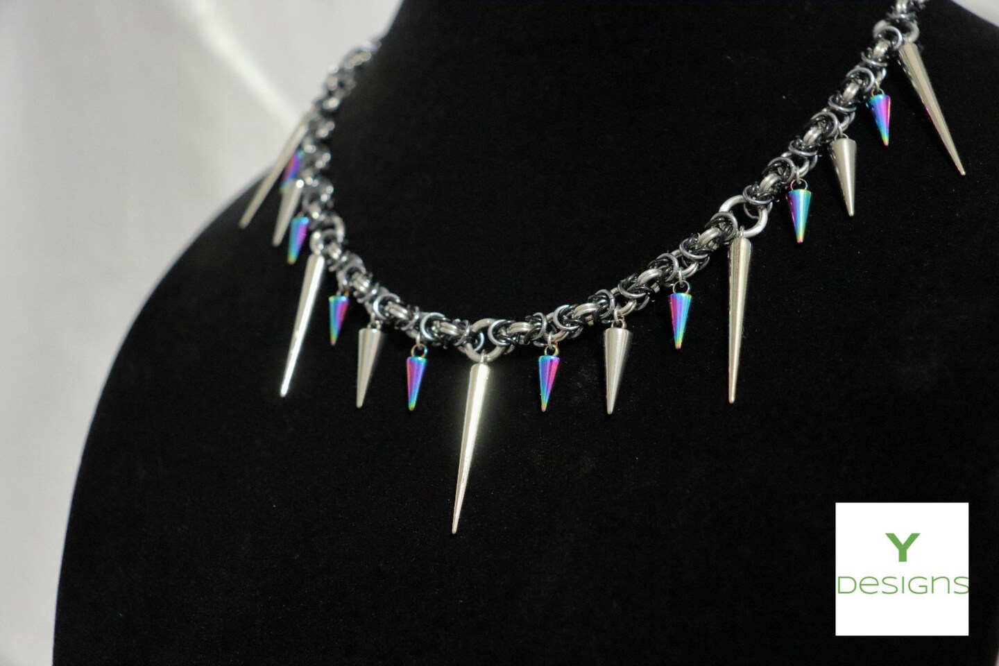 Byzantine Spike Chainmail Necklace - Customizable
