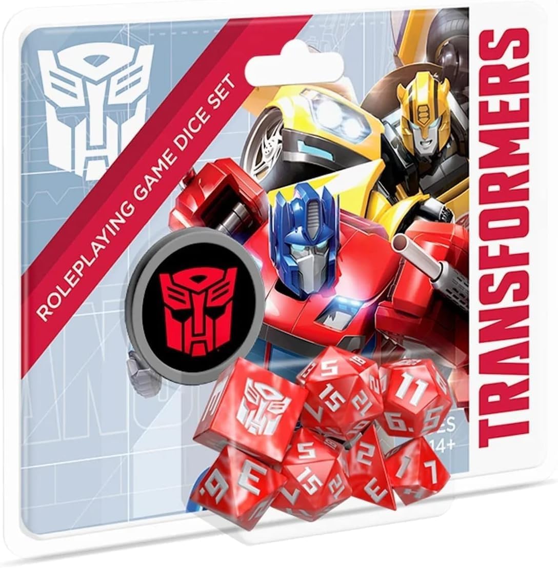Renegade Game Studios Transformers Roleplaying Gam e Dice Set, Red Renegade Game Studios Transformers Roleplaying Gam e Dice Set, Red