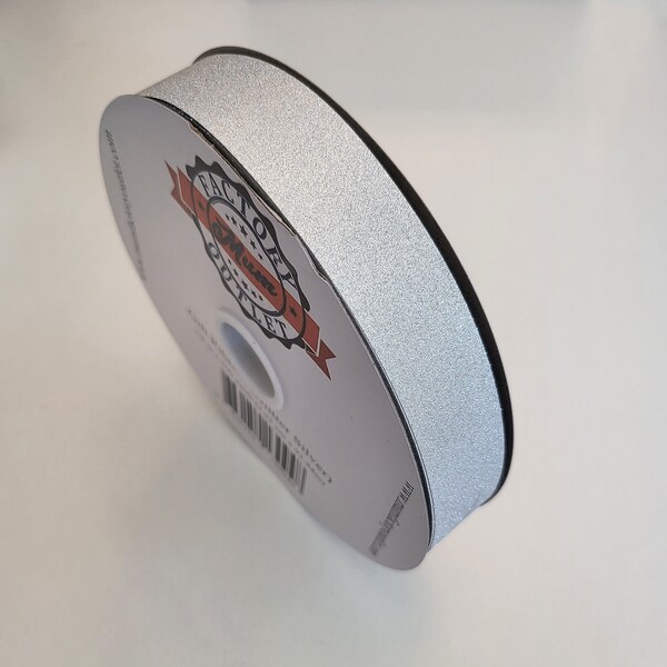 5/8 Diamond Dust Silver Ribbon 100 yards - MFO