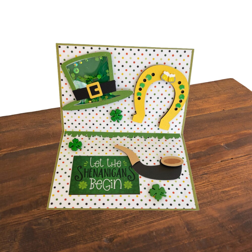 Buttons Galore Shamrock Button Assortment – 50 St. Patrick’s Day Novelty Buttons for Sewing & Crafts – Assorted Green Shamrock Designs