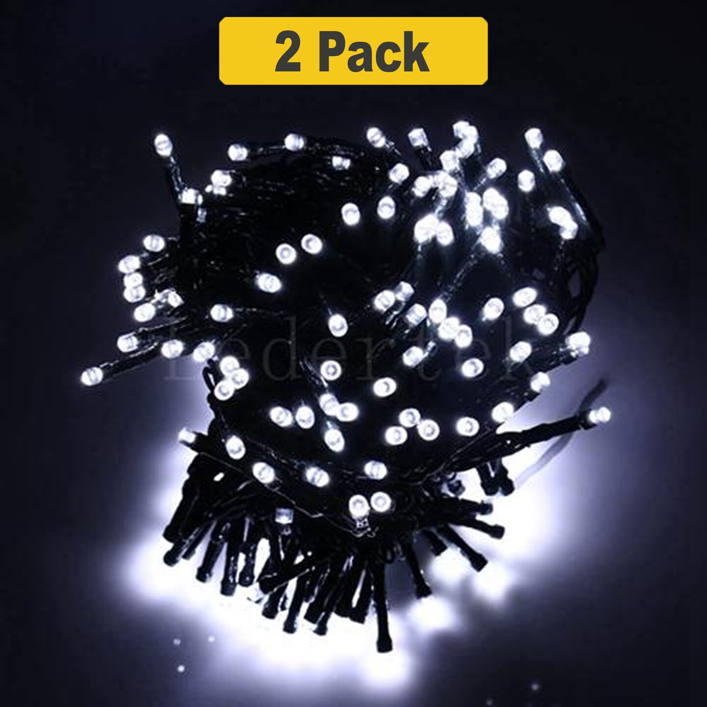 Solar String Light 100 LED Green Cable