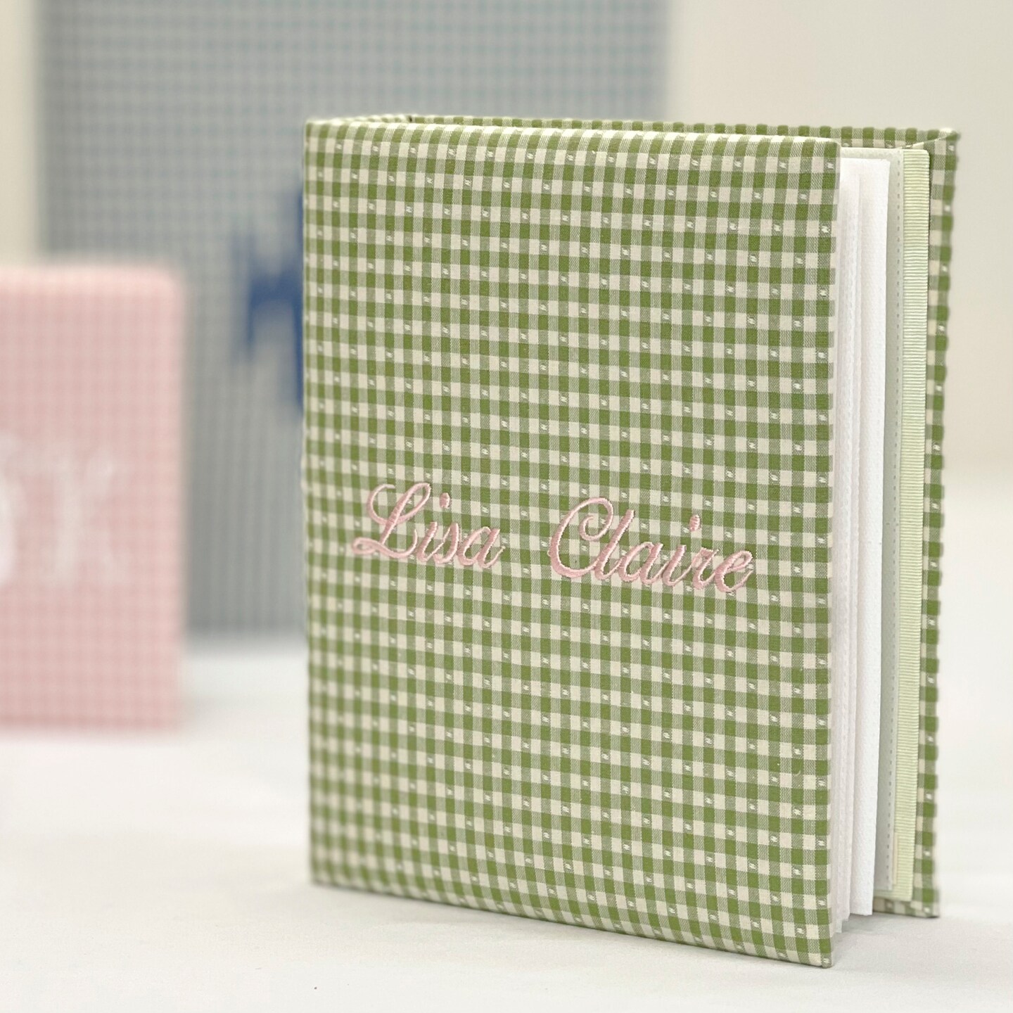 Gingham Cotton Collection Medium Hardbound Album