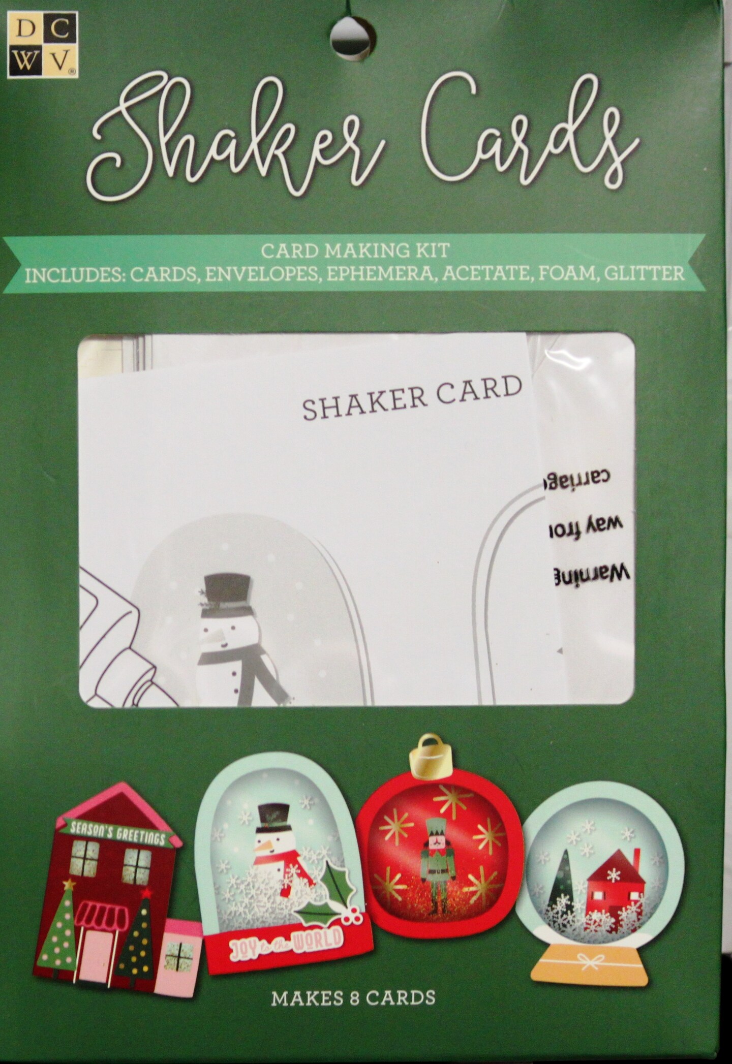 DCWV Christmas Shaker Cards Kit