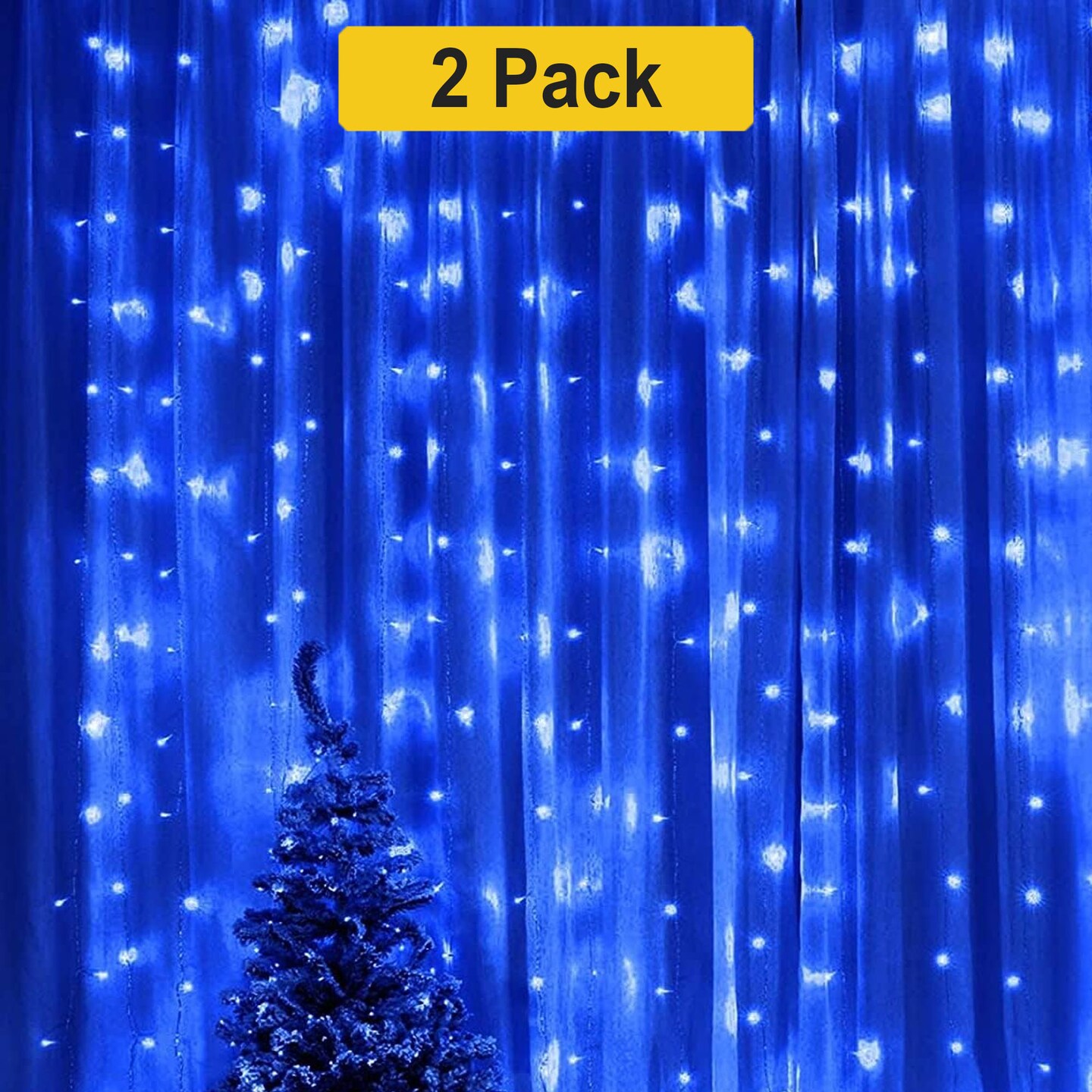 300 LED Christmas Curtain String Lights for Your Spooky Space