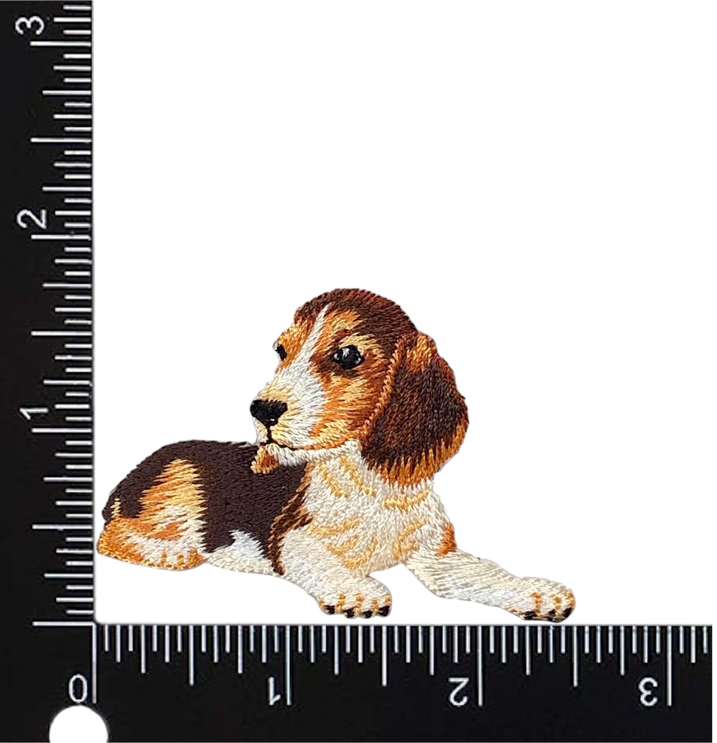 Beagle, Laying Down, Puppy Dog, Pets, Embroidered, Iron on Patch