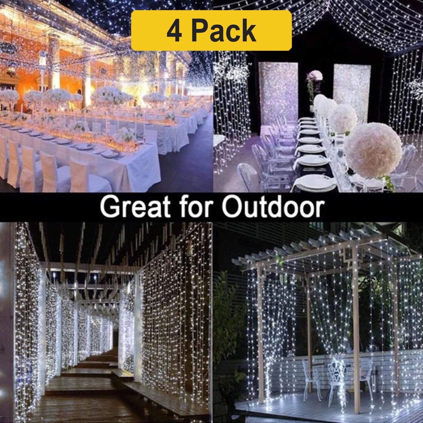 Colorful Rainbow Fairy String Curtain — USB Plug, Remote Control, 300 LEDs