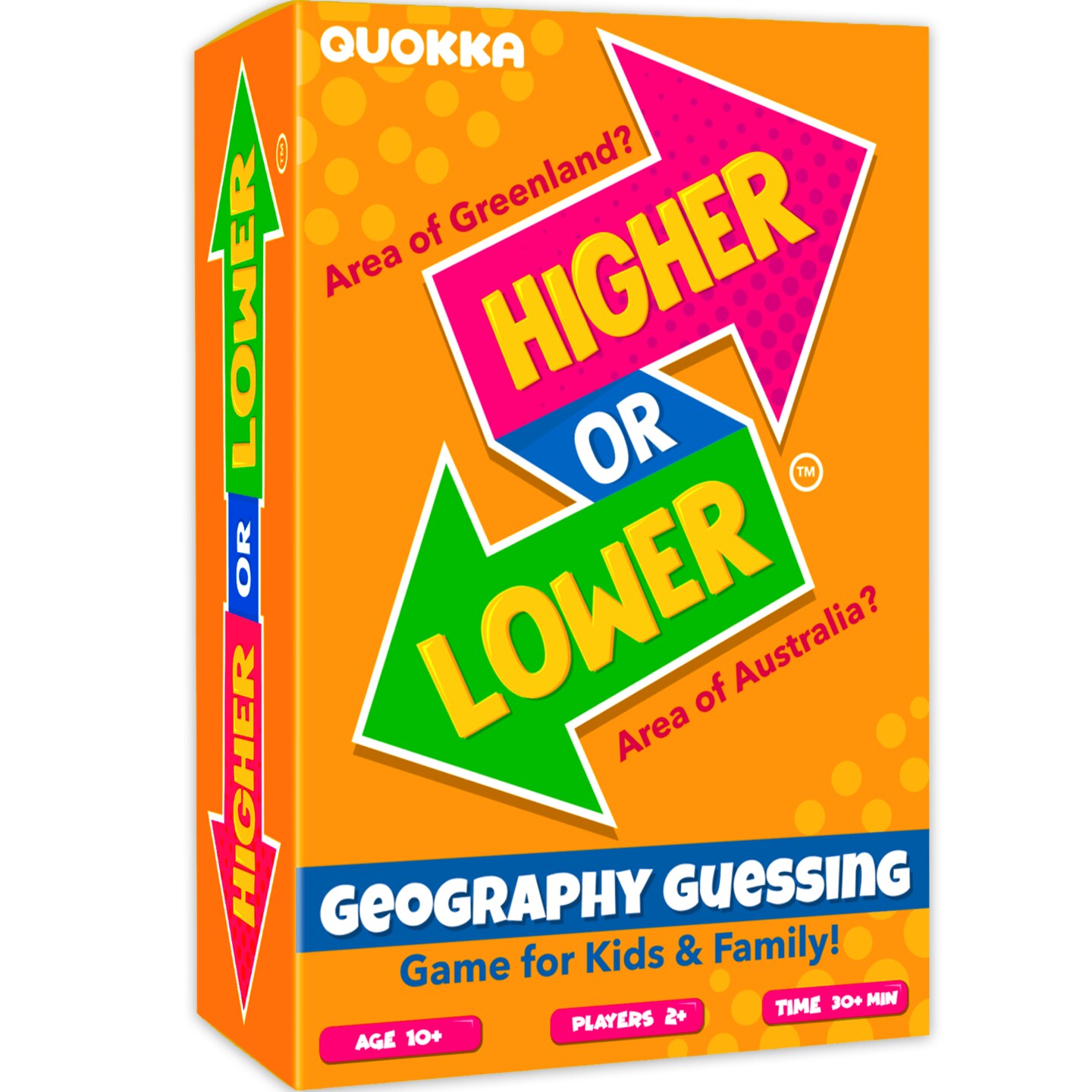 Higher or Lower Geography Family Board Game