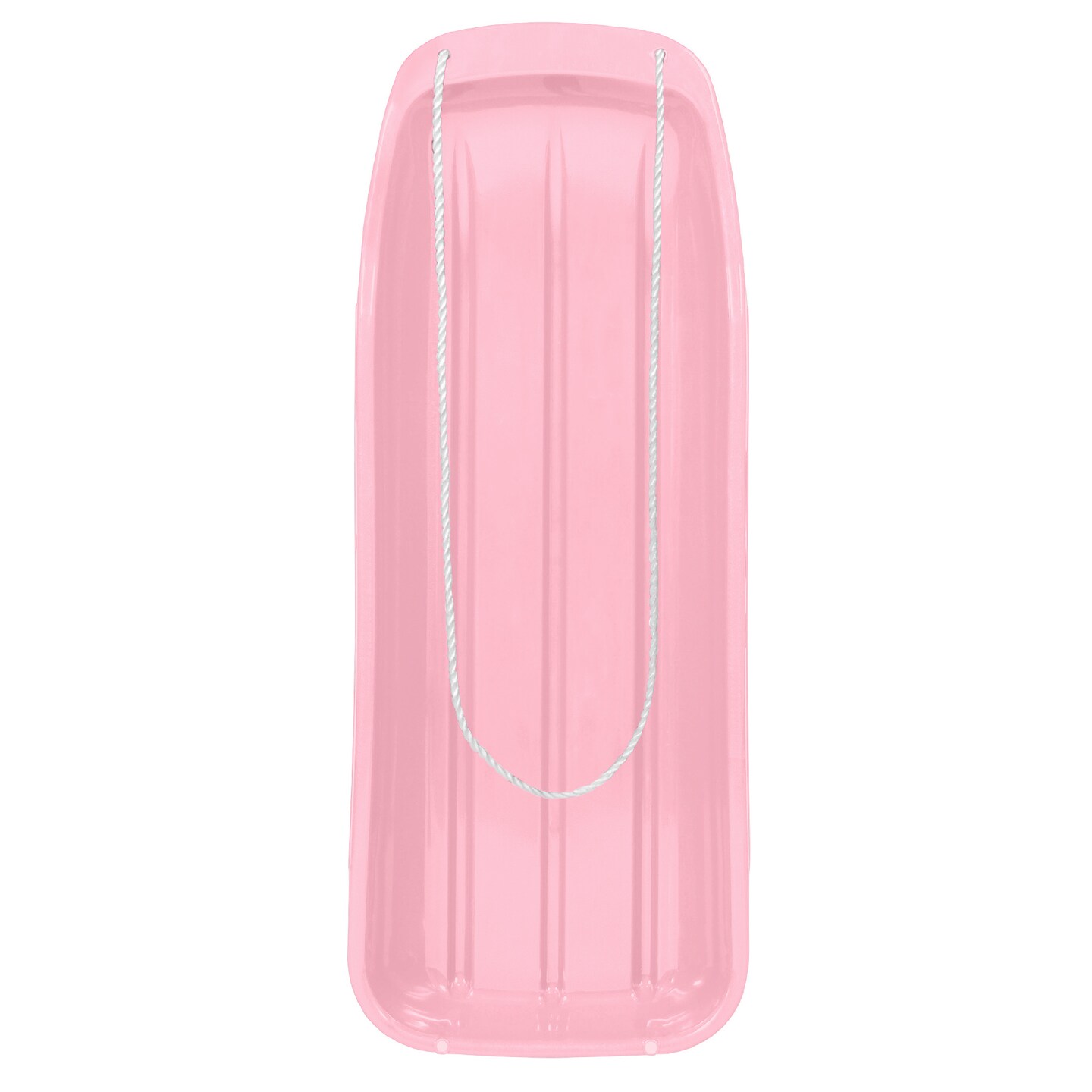 Best Choice Products 48in Kids Outdoor Plastic Sport Toboggan Winter Snow Sled Board Toy w/ Pull Rope