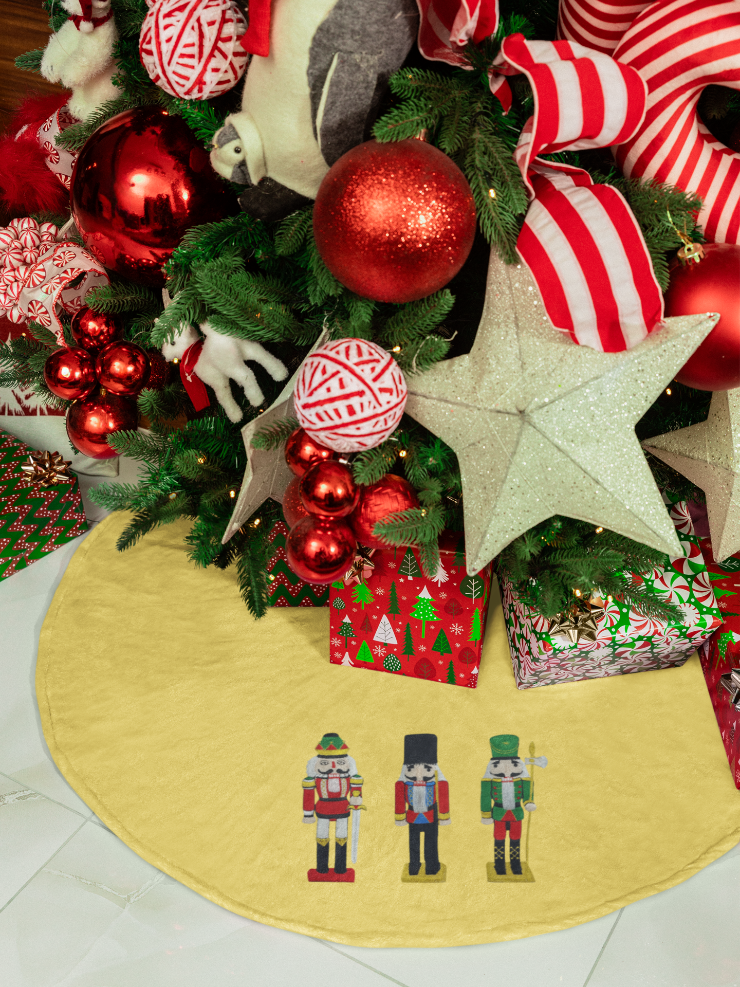 Nutcracker with Staff, Christmas, Toy Soldier, Embroidered, Iron on Patch