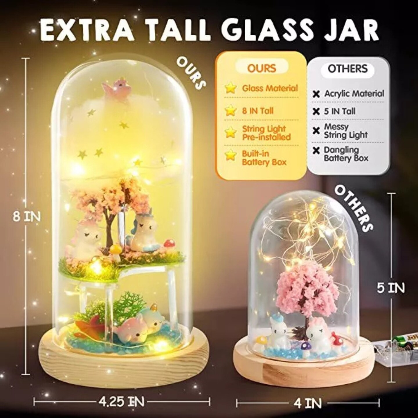 Kitcheniva Unicorn Night Light Crafts for Kids Christmas Gift DIY Kits