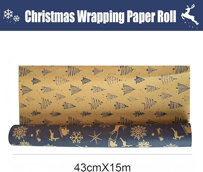 Christmas Wrapping Paper Gift Wrapping Paper for Xmas New Year Winter Holiday