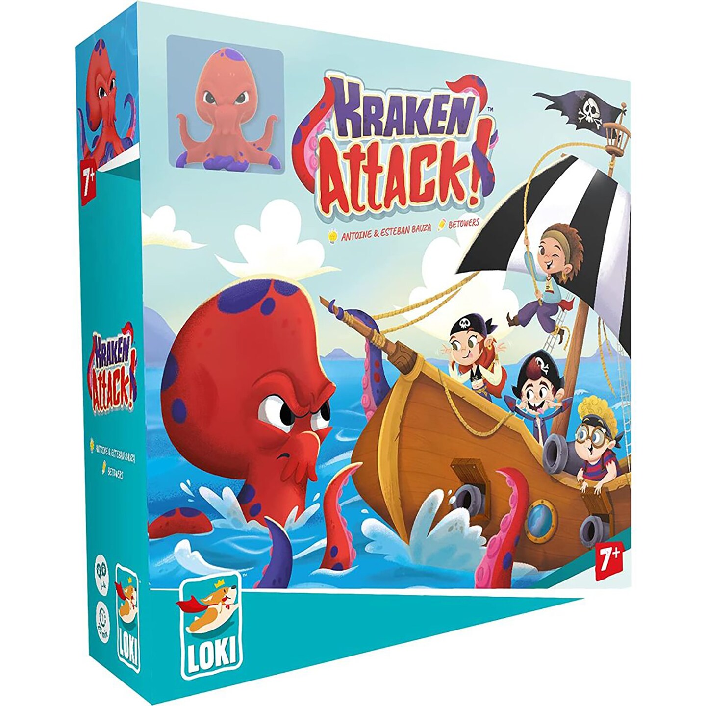 Kraken Attack - LOKI Childrens Board Game, Ages 7+, 1-4 Players, 25 Min