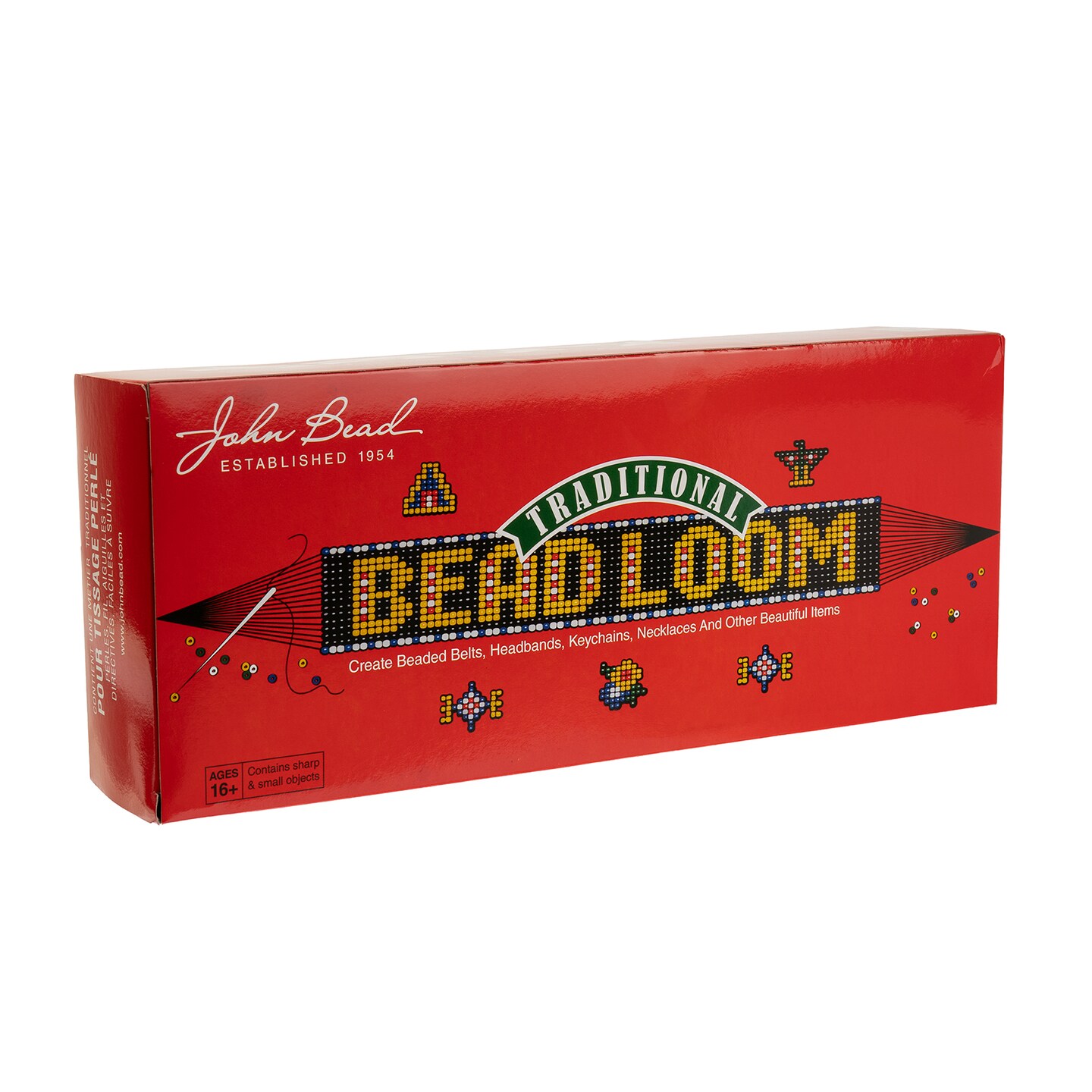 John Bead Metal Bead Loom Kit with Seed Beads &#x26; Tools
