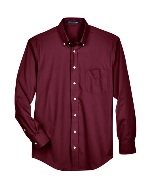Devon & Jones® Men's Crown Collection Solid Broadcloth Woven Shirt